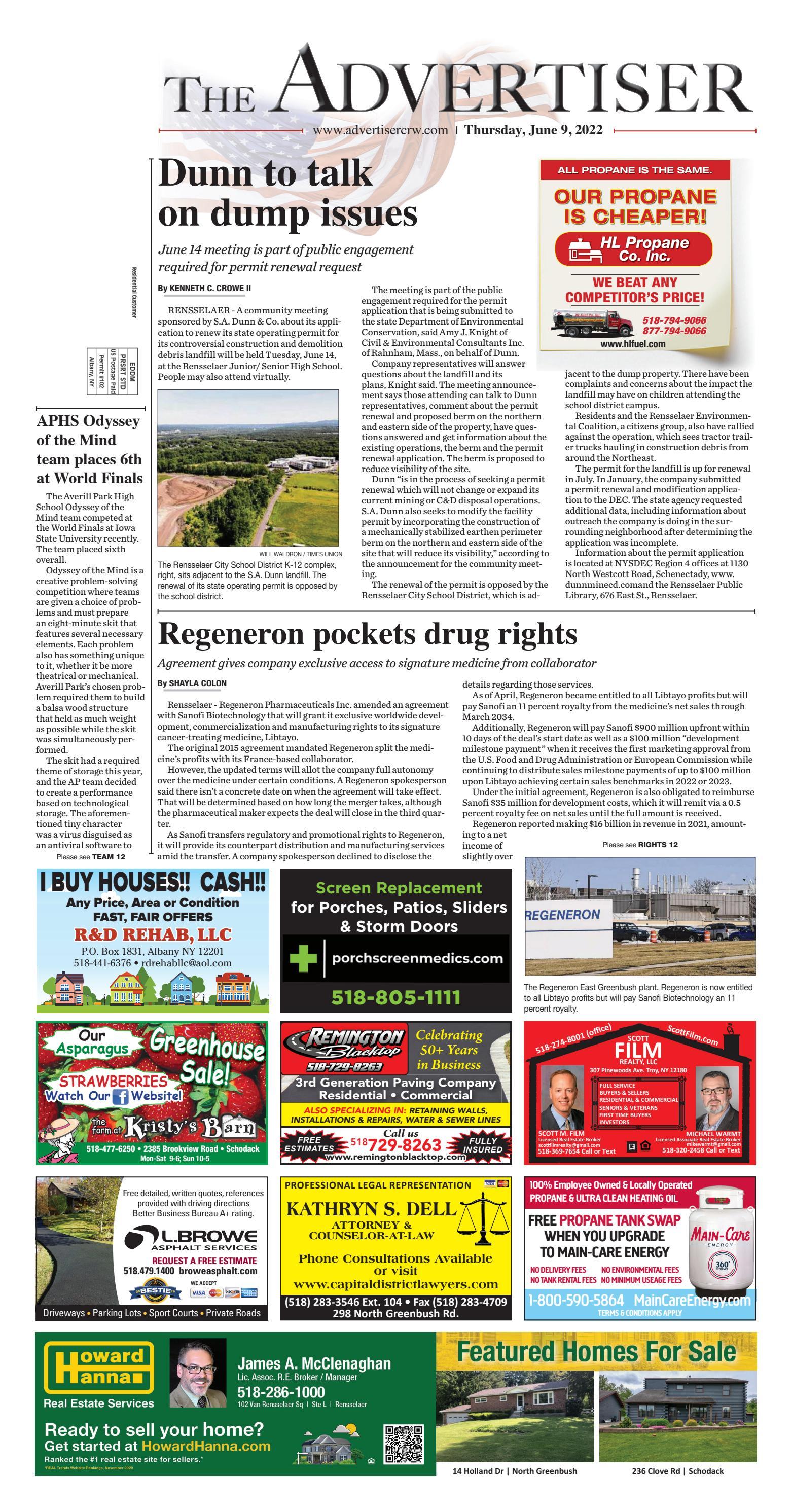 The Advertiser 060922 by Capital Region Weekly Newspapers - Issuu