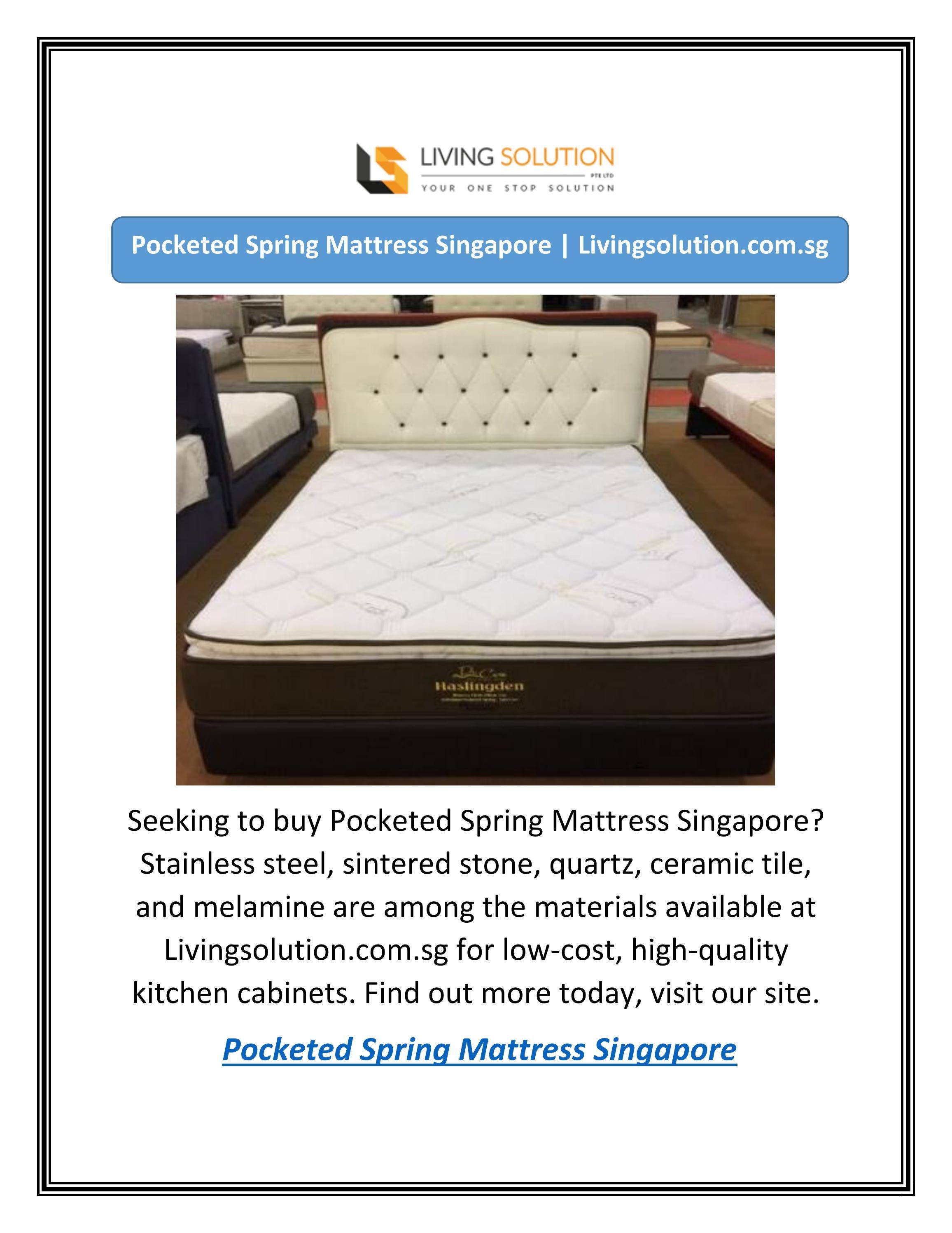 Pocketed Spring Mattress Singapore by Living