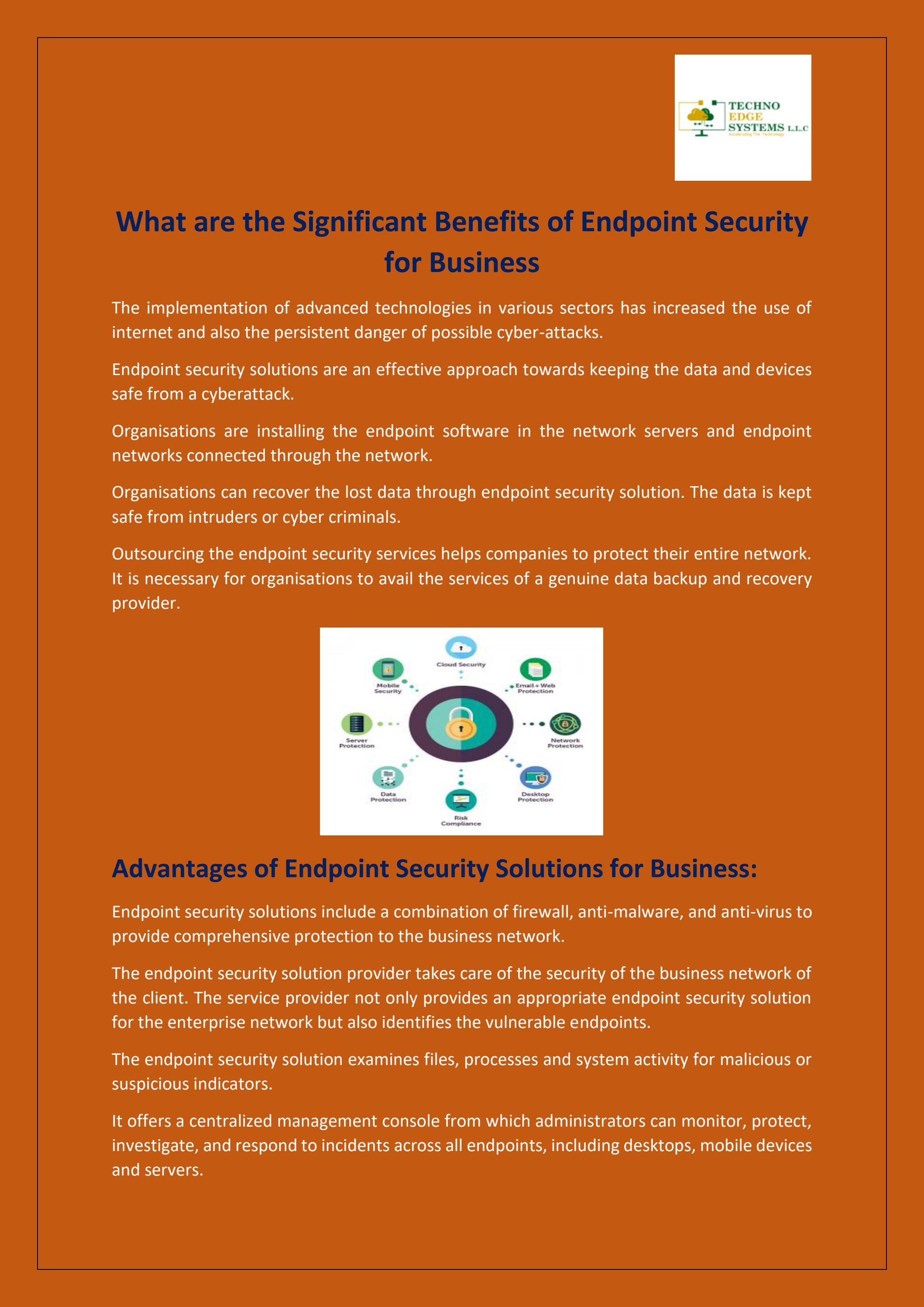 What are the Significant Benefits of Endpoint Security for Business? by