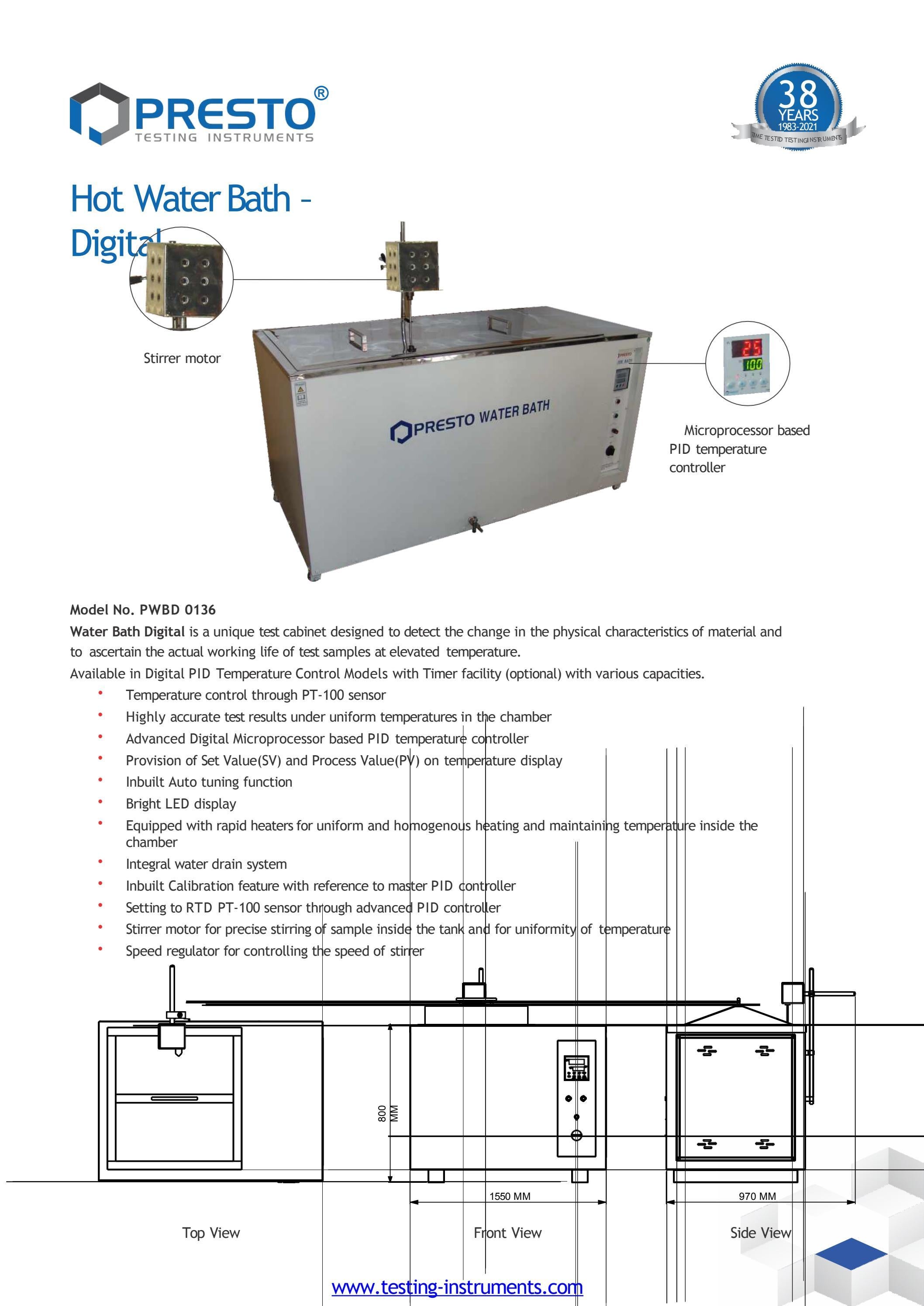 What is a digital water bath and for what purpose it will be used? by