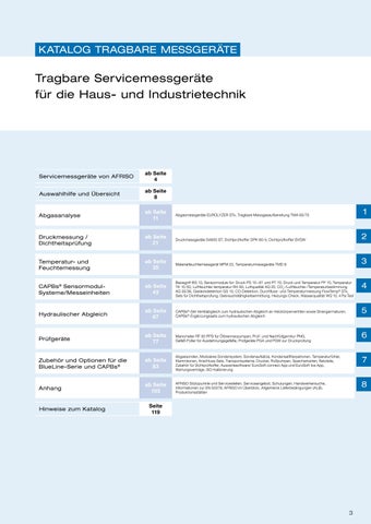 AFRISO Tragbare Messgeräte Schweiz 2022 第 3 页