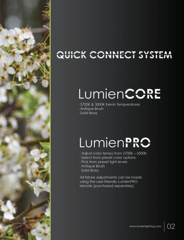 Lumien 灯饰 Quick Connect System Snapshot 第 3 页