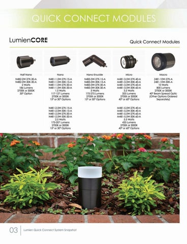 Lumien 灯饰 Quick Connect System Snapshot 第 4 页