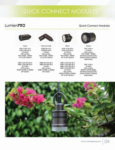 Lumien 灯饰 Quick Connect System Snapshot 第 5 页