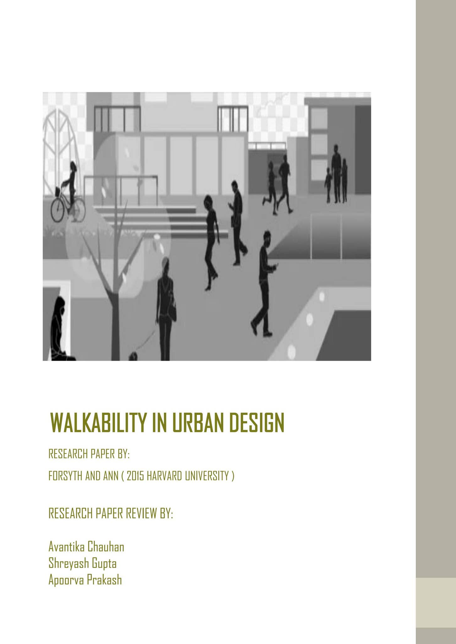 Walkability in urban design by Apoorva Prakash - Issuu