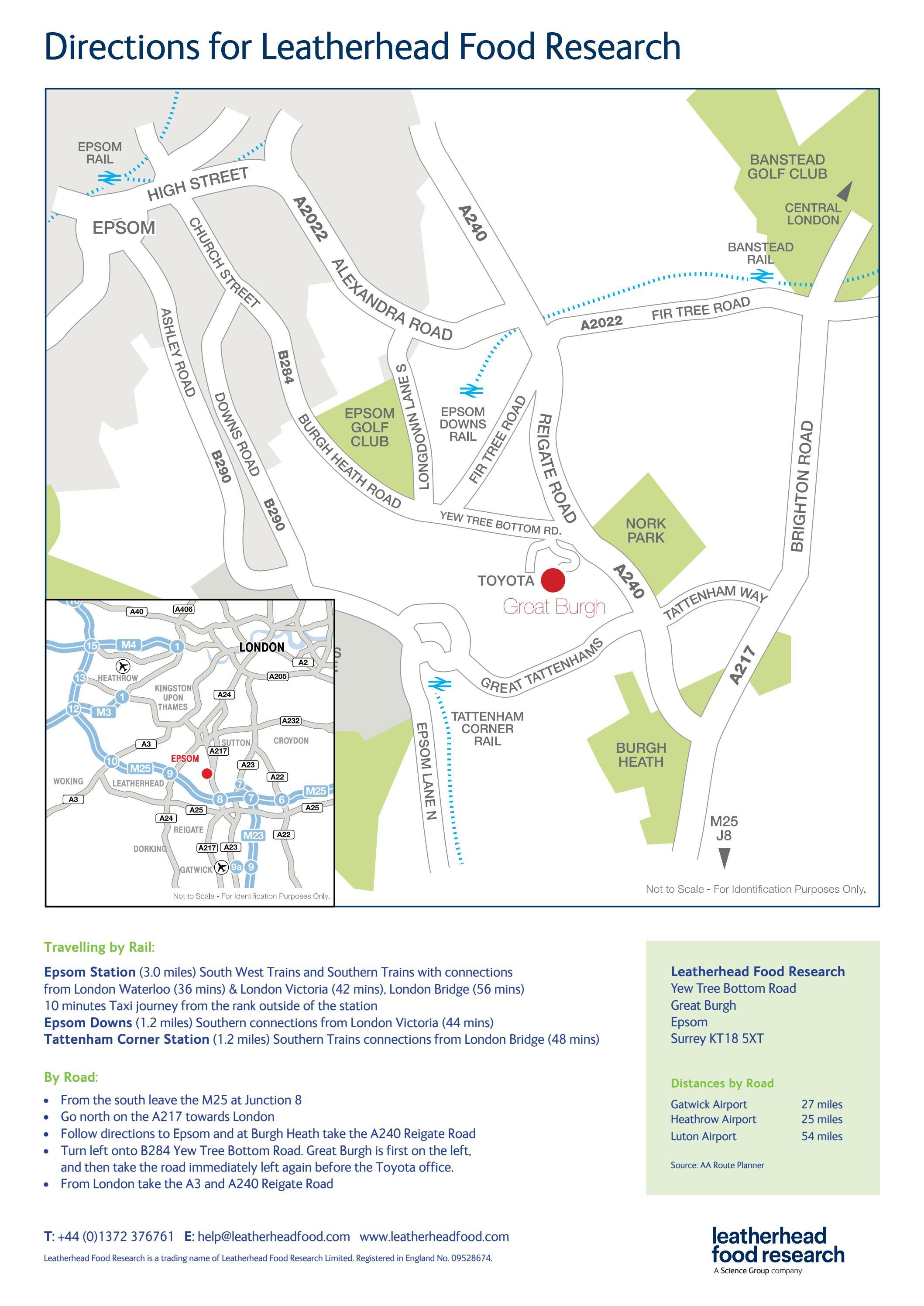 directionsleatherheadfoodresearchgreatburgh by Science Group Issuu