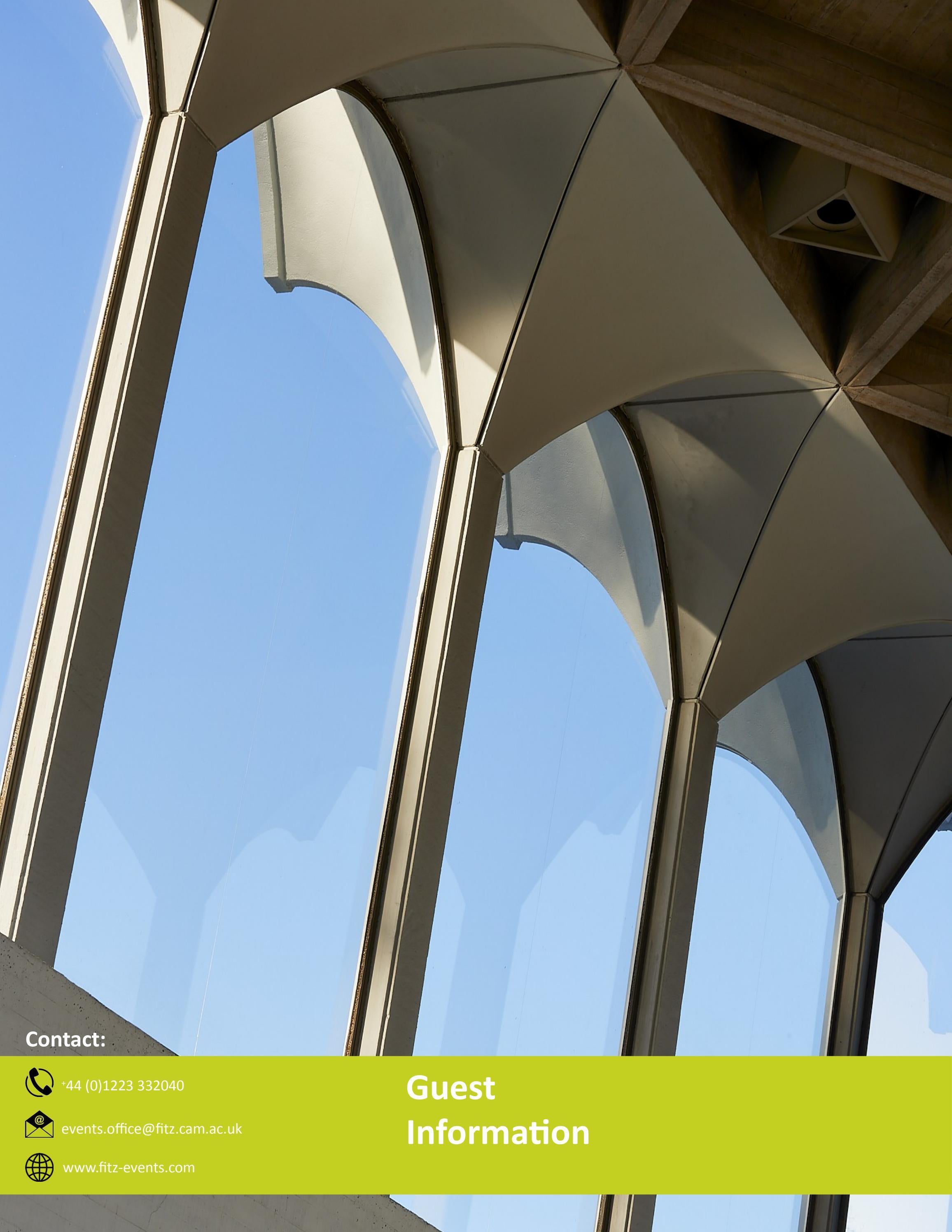 Fitzwilliam College Guest Information by fitzevents Issuu