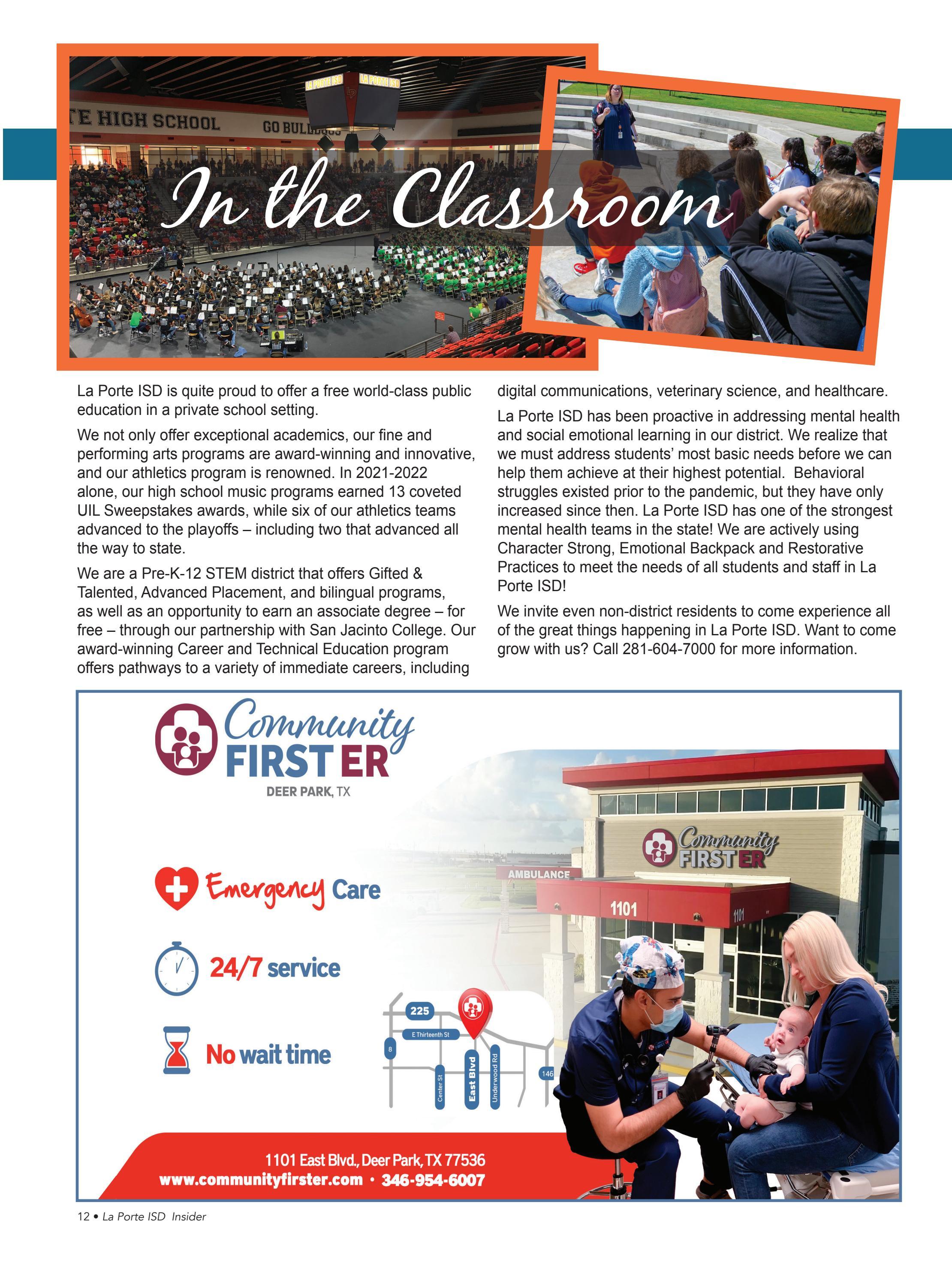 La Porte ISD Insider Magazine By Lpisd Issuu La Porte ISD Insider Magazine By Lpisd Issuu