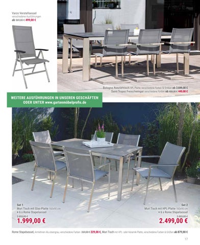 Presse Verlagsgesellschaft mbH 家具目录 · Gartenmöbelprofis. 德文 /SCHMIDT-ambiente 第 17 页