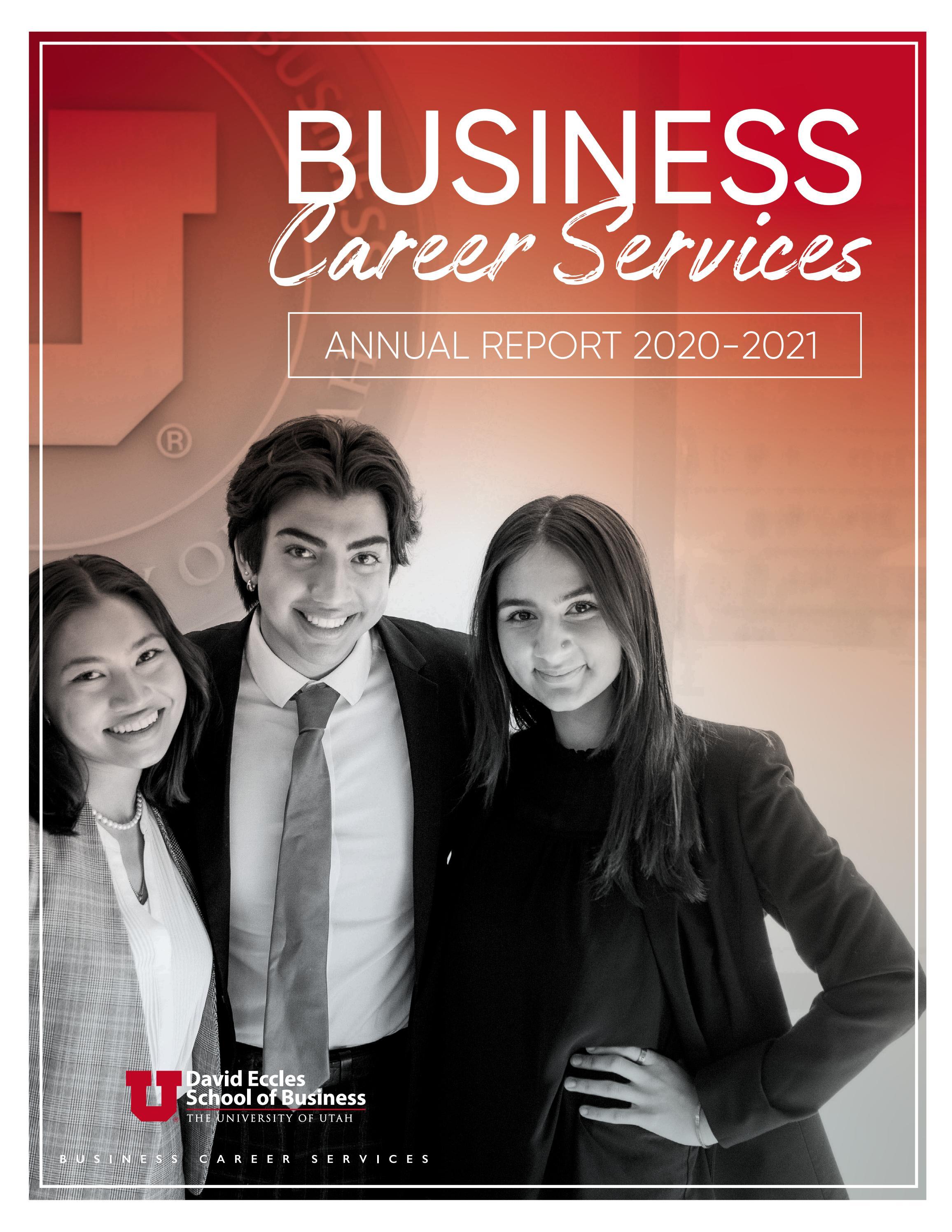 Business Career Services Annual Report 2020-2021 by David Eccles School of  Business - Issuu