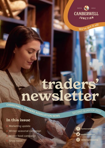 Cover of "Camberwell Traders' Newsletter Q2 2022"