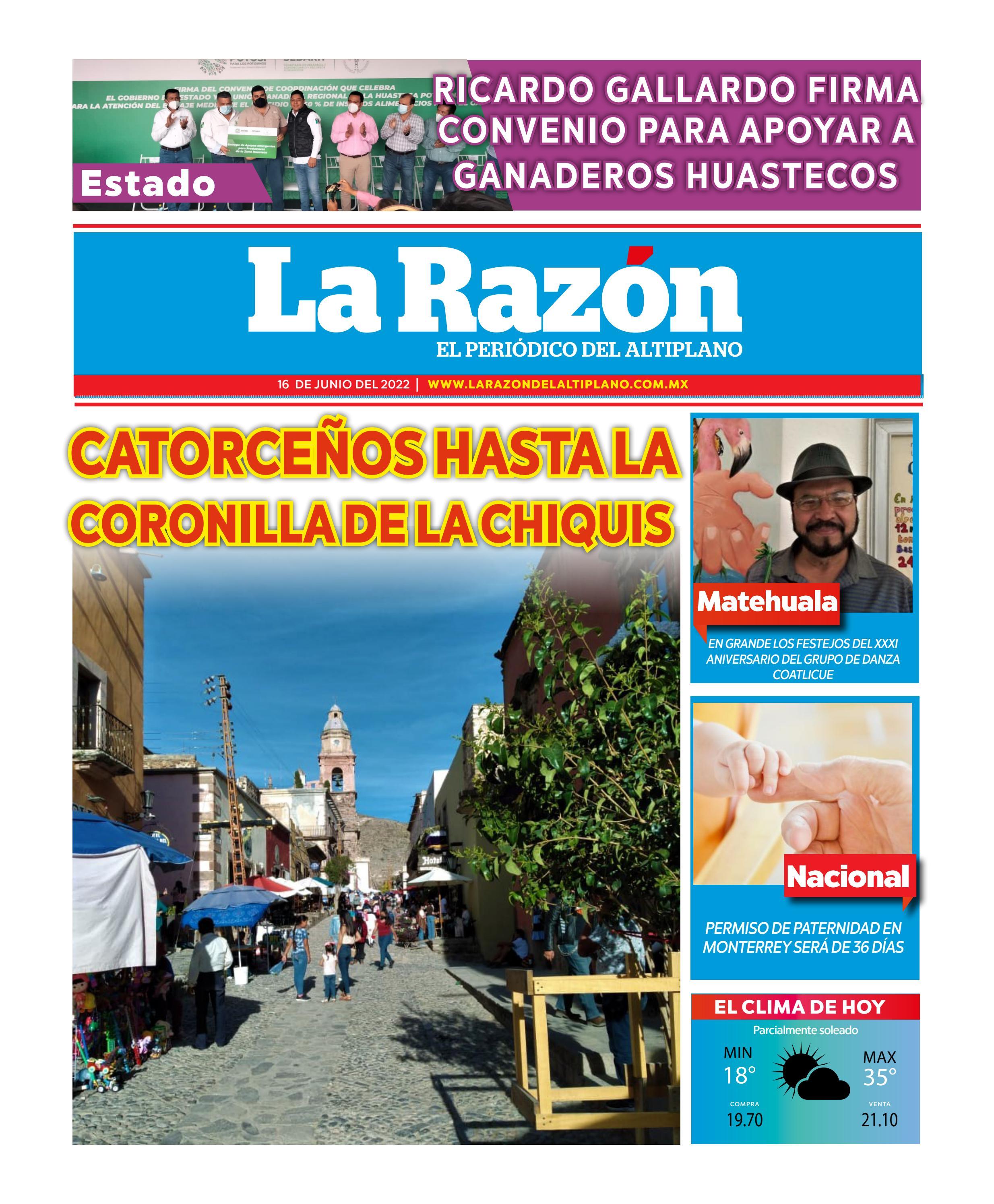 16 De Junio Del 2022 By La Raz n Del Altiplano Issuu