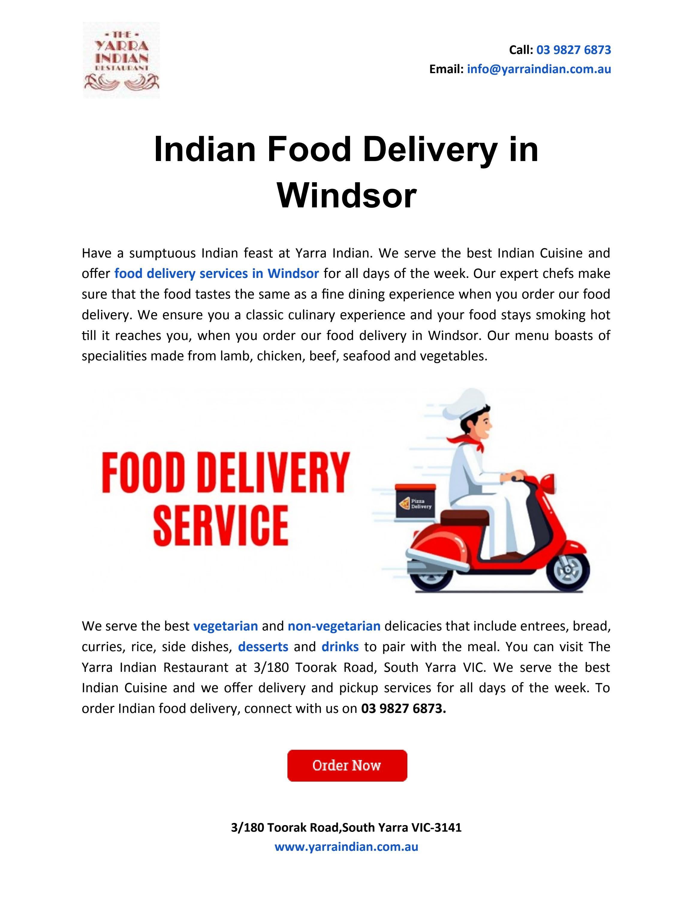 Indian Food Delivery in Windsor by Jasdeep Yarra Issuu