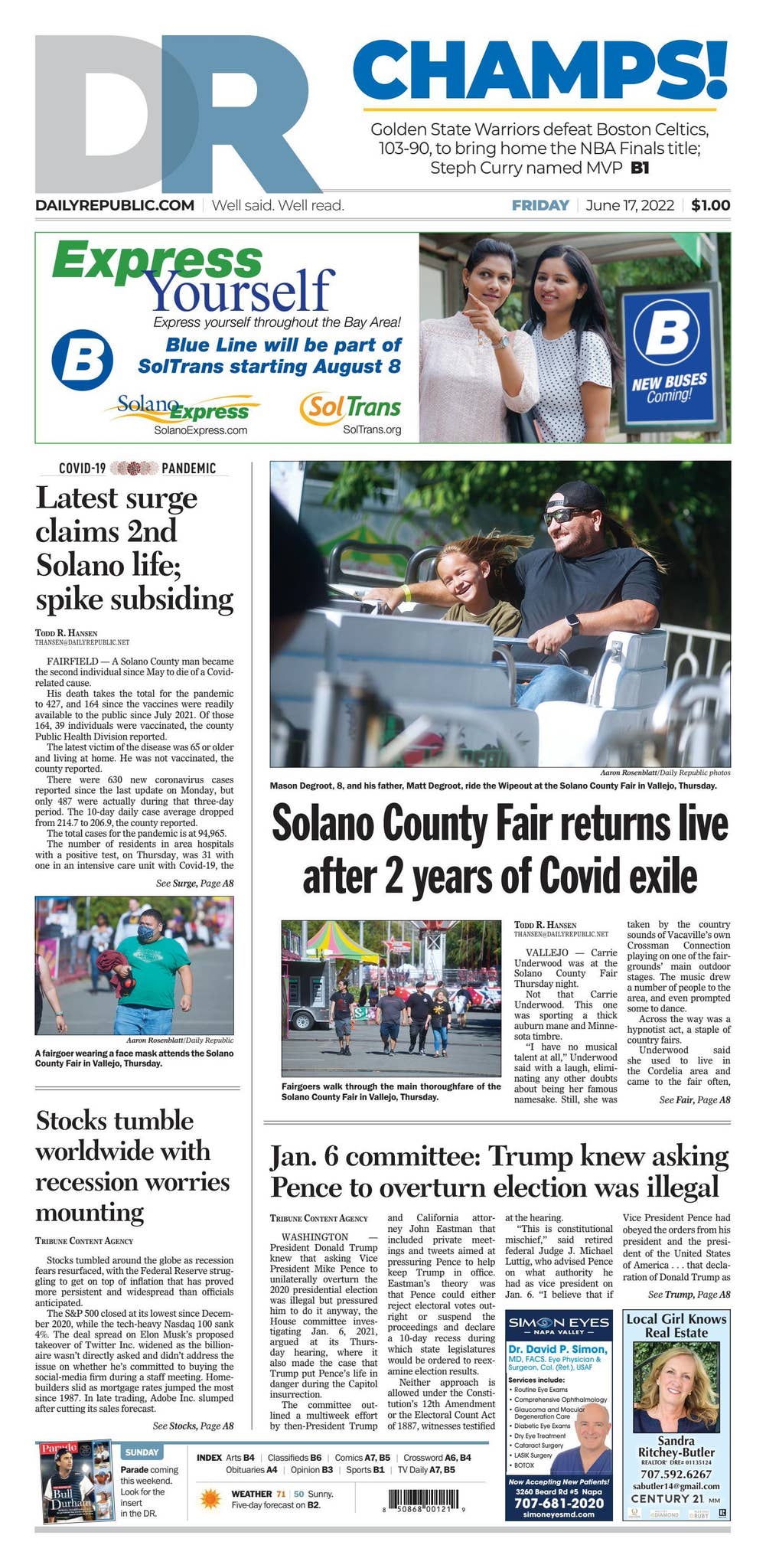 Dailly Republic, Friday, June 17, 2022 by mcnaughtonmedia - Issuu
