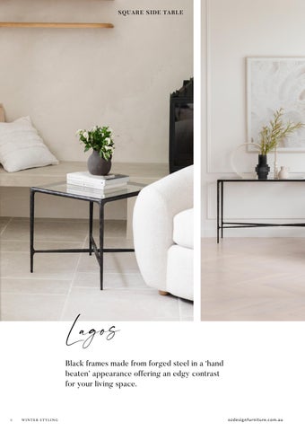 OZ Design Furniture 家具目录 · 冬季 Styling by 第 6 页