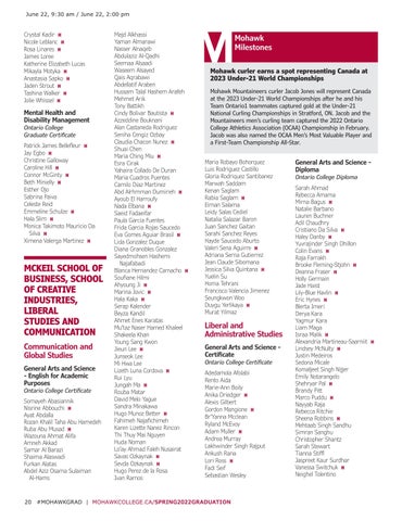 Convocation Spring 2022 Program by Mohawk College - Issuu