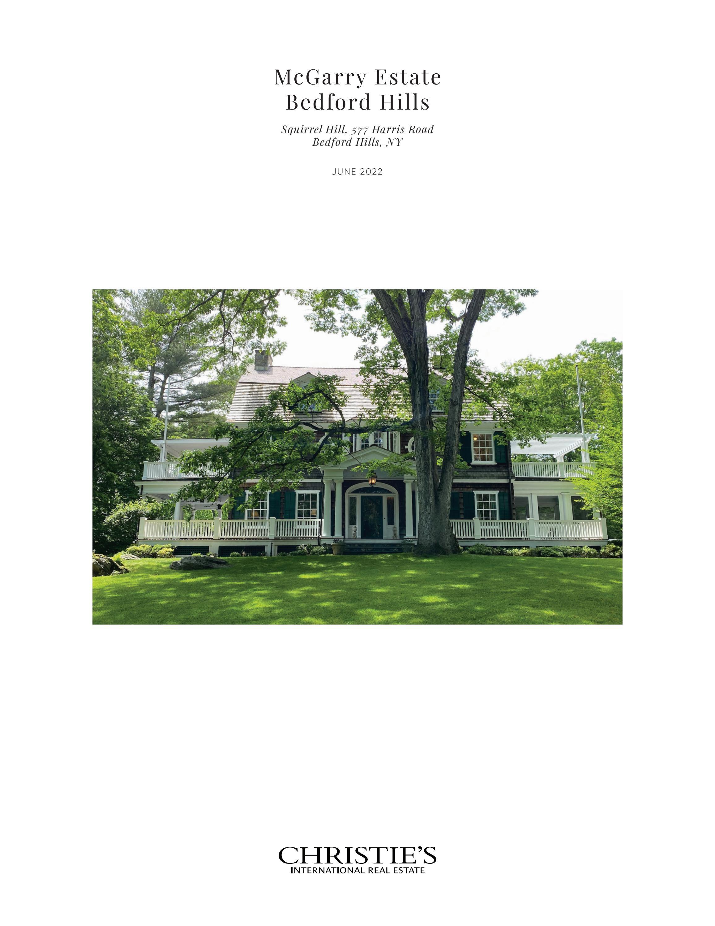 Proposal for 577 Harris Road, Bedford Hills, New York by Christie's International Real Estate