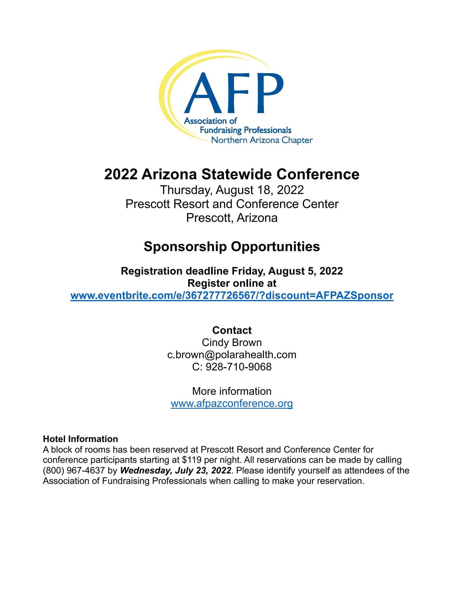 Sponsorship Opportunities - 2022 Arizona AFP Conference by GoalBusters ...