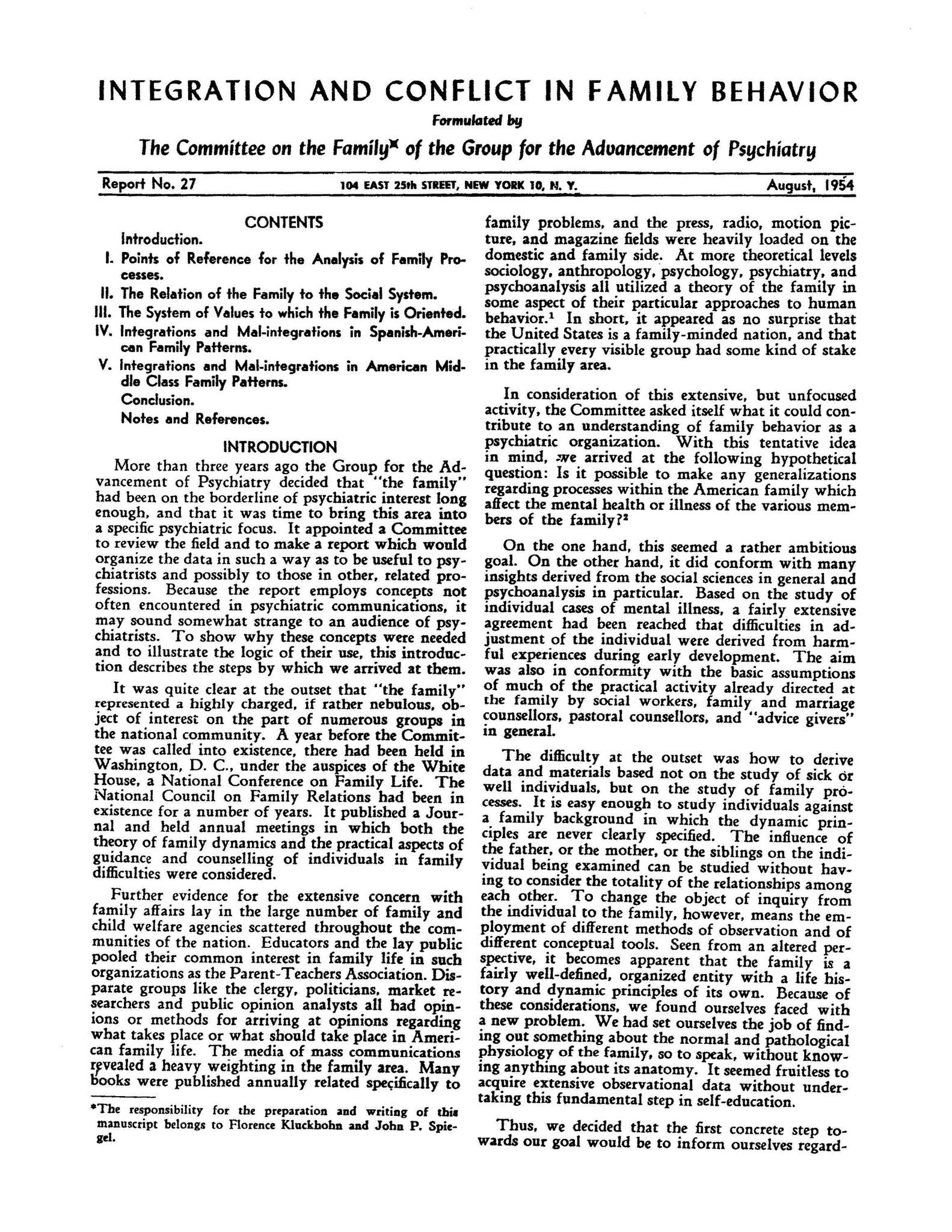 Integration and Conflict in Family Behavior by articles - Issuu