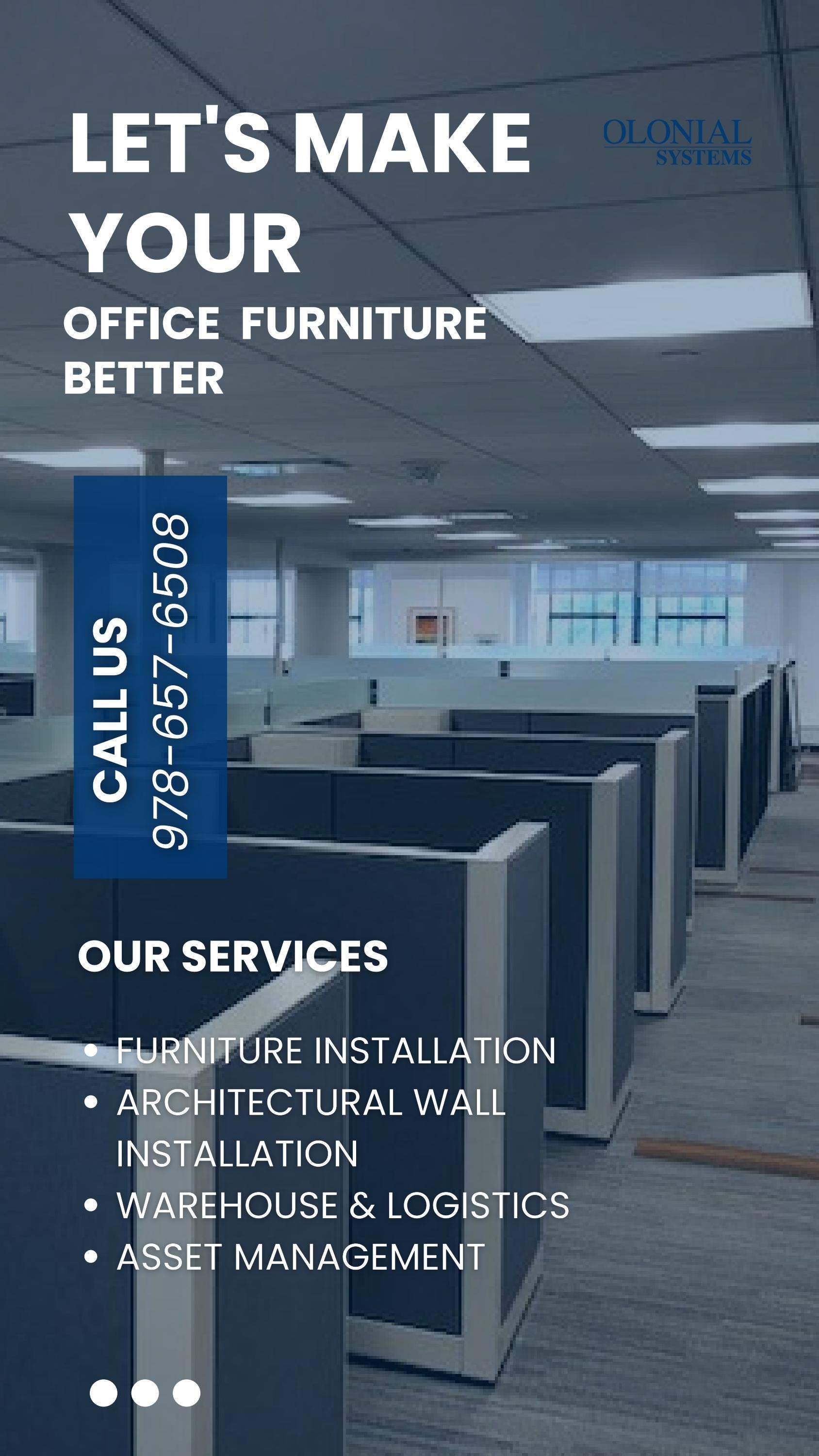 Colonial system Commercial Furniture Installation by colonial systems