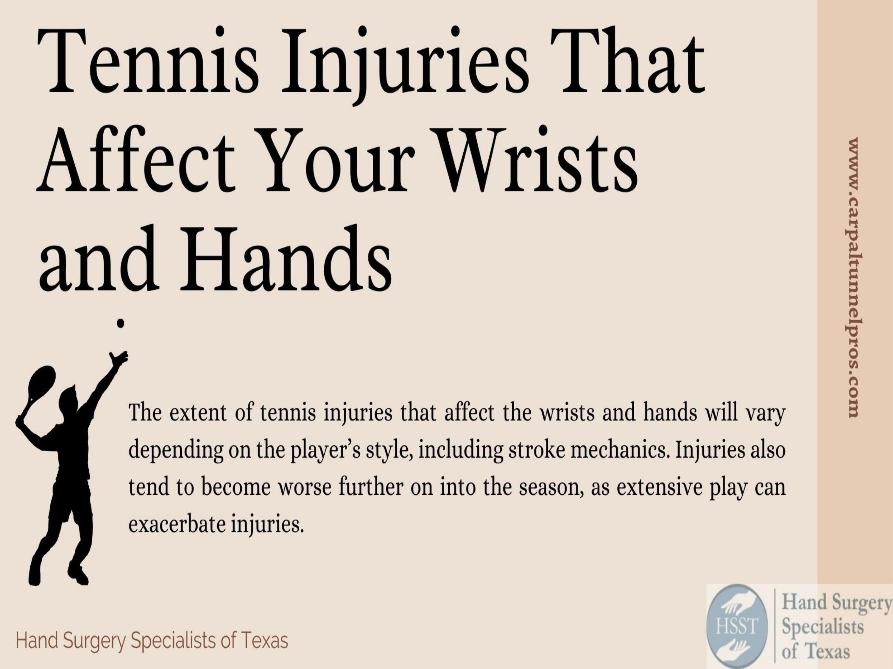 Tennis Injuries That Affect Your Wrists and Hands by