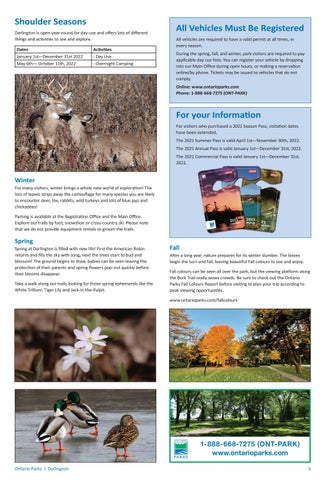 Darlington Provincial Park Info 指南 2022 第 5 页