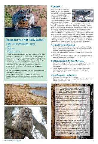 Darlington Provincial Park Info 指南 2022 第 7 页