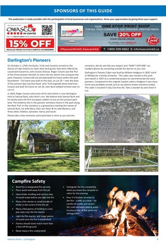 Darlington Provincial Park Info 指南 2022 第 9 页