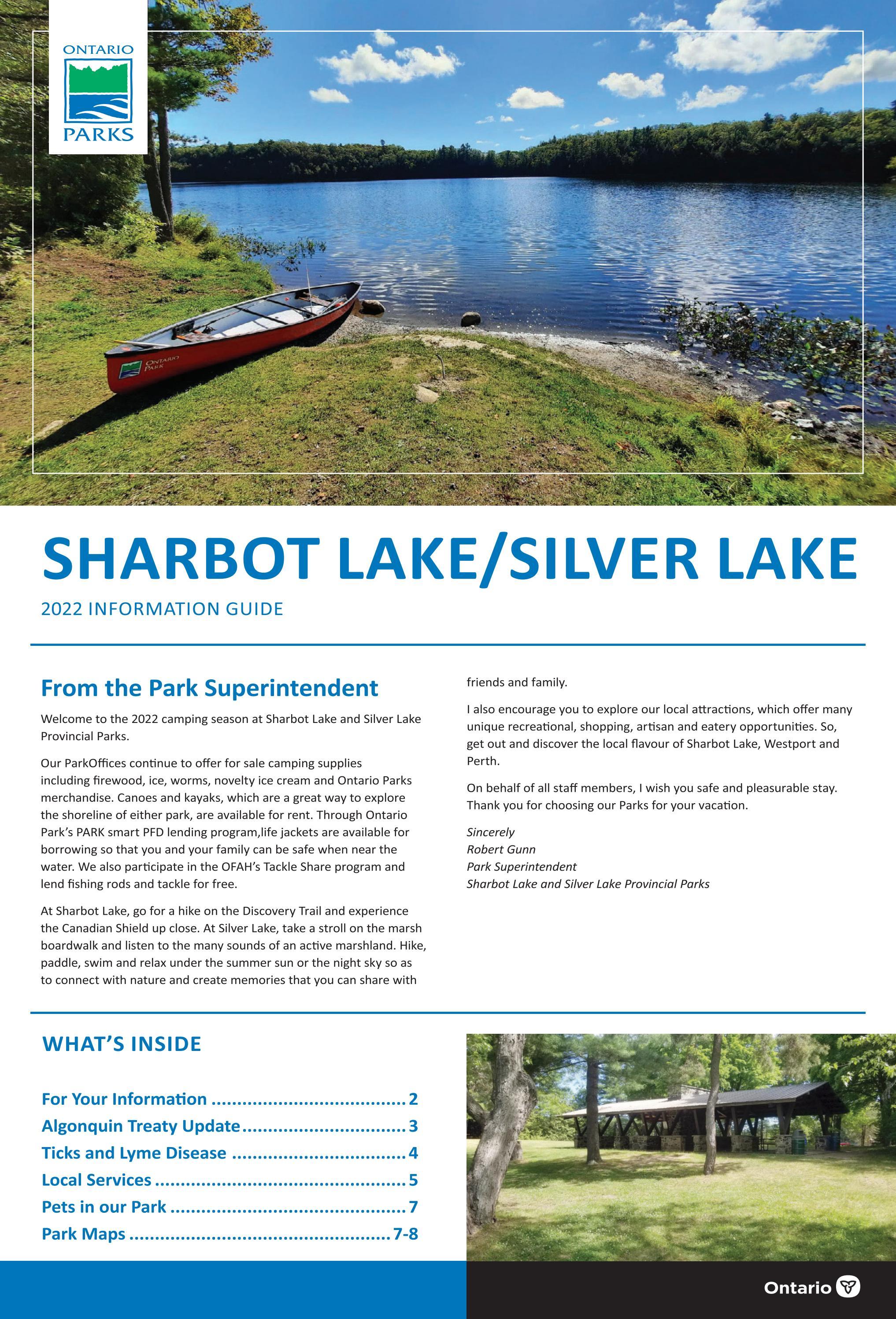 Sharbot Lake/Silver Lake Provincial Park Info Guide 2022 by Willow