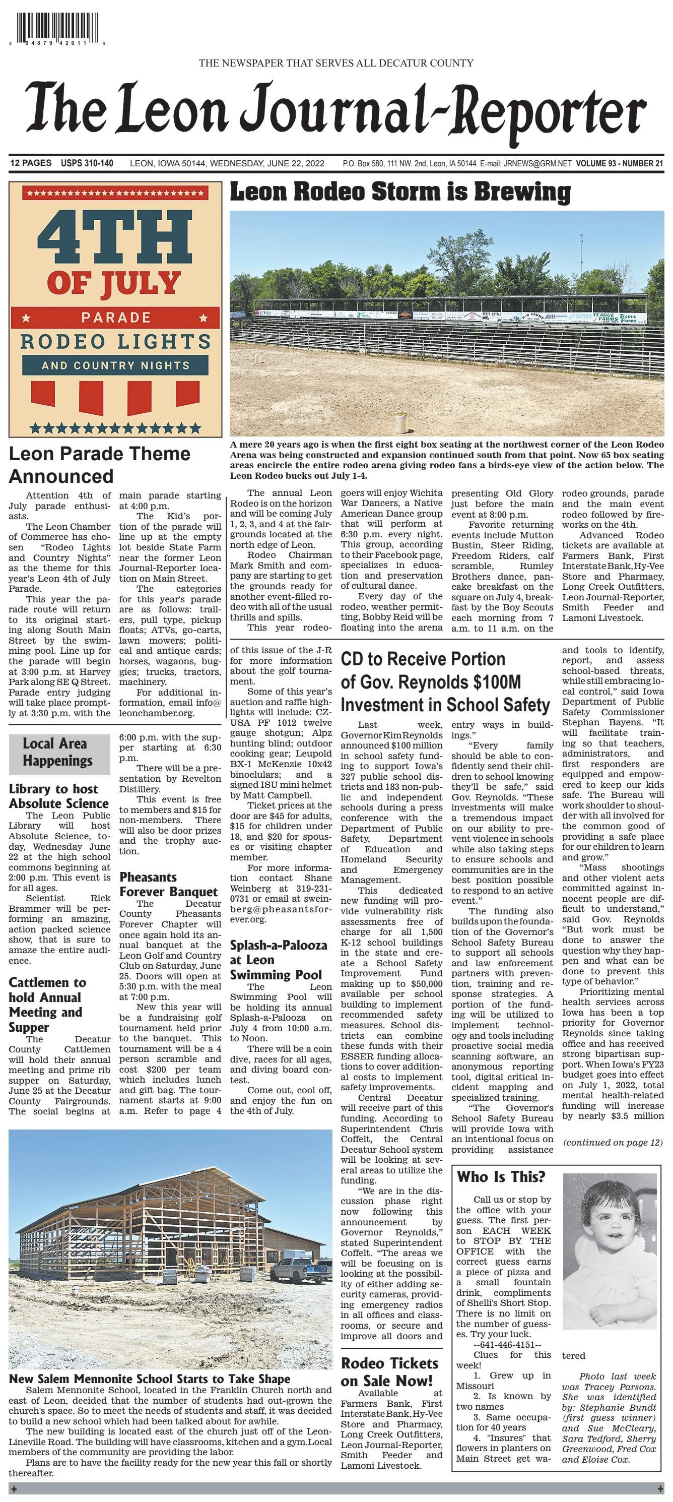 The Leon JournalReporter June 22, 2022 by Tonya Kunze Lindsey Issuu