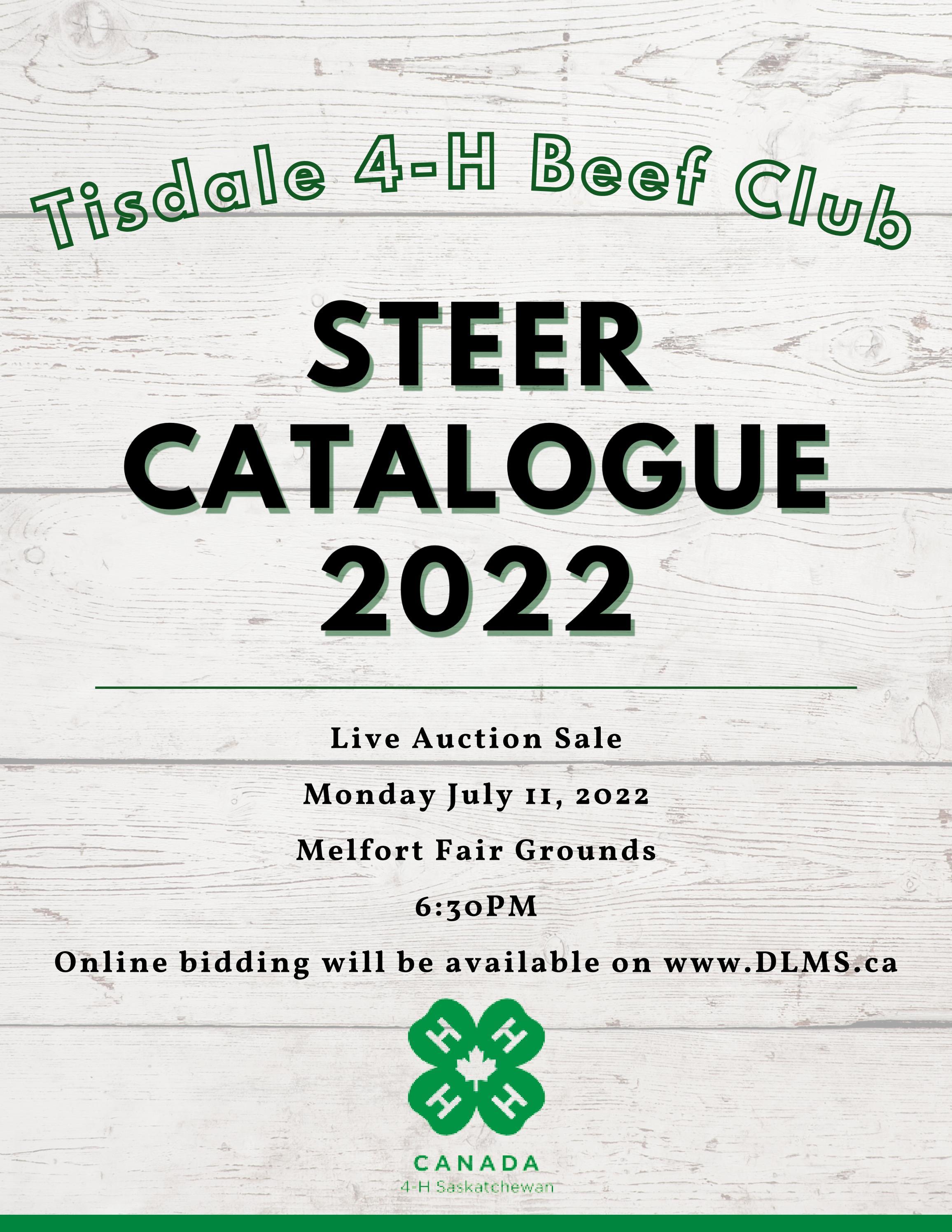 Tisdale 4H Beef Club Steer Catalogue 2022 by Tisdale 4H Beef Club Issuu