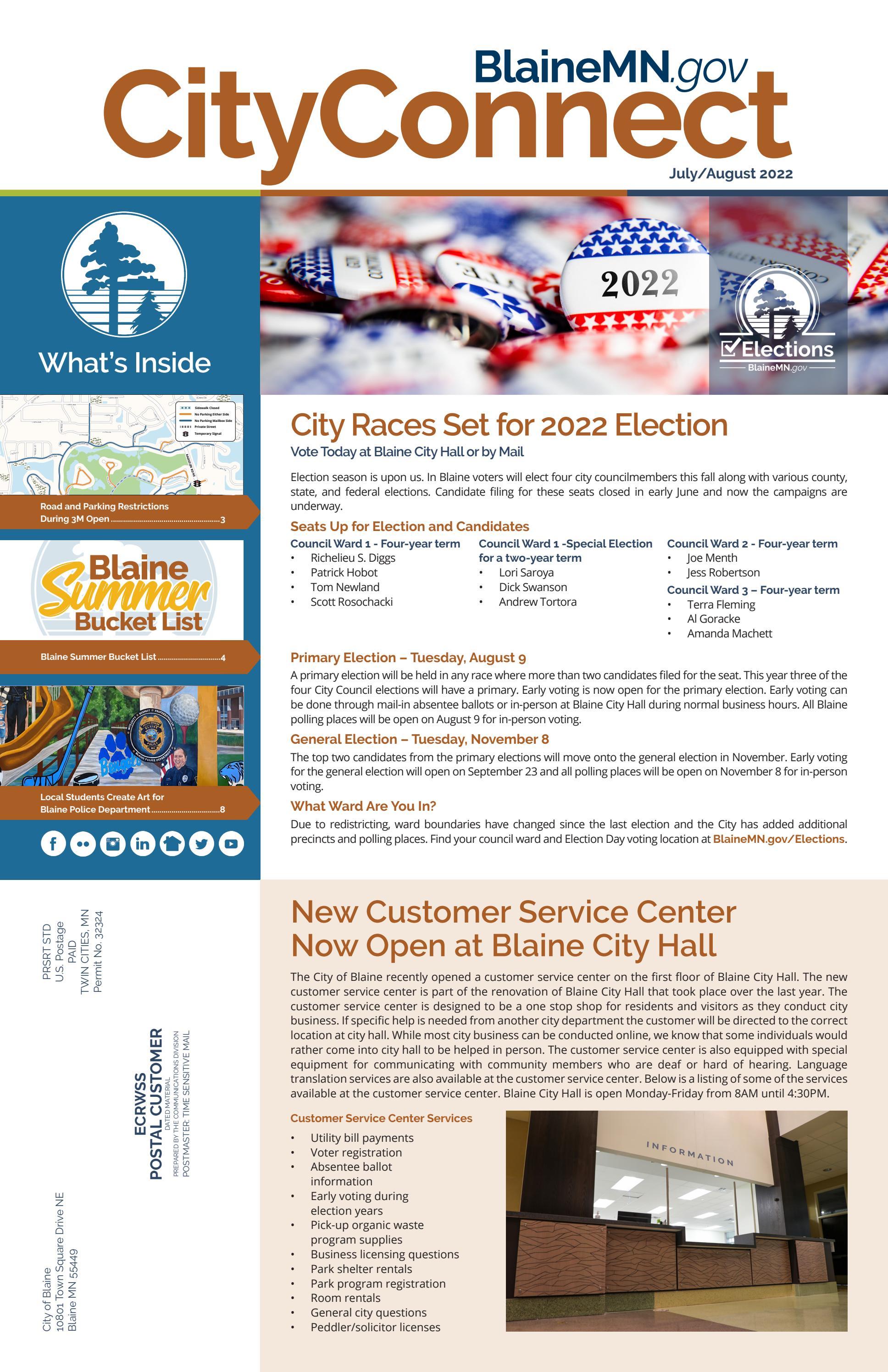 Blaine CityConnect July/August 2022 by City of Blaine Issuu