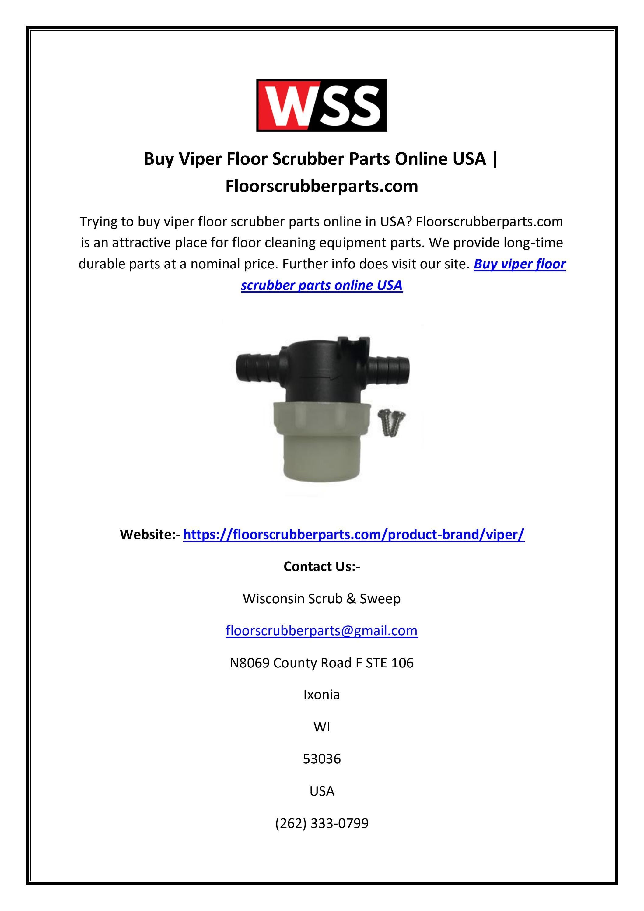 Buy Viper Floor Scrubber Parts Online USA by