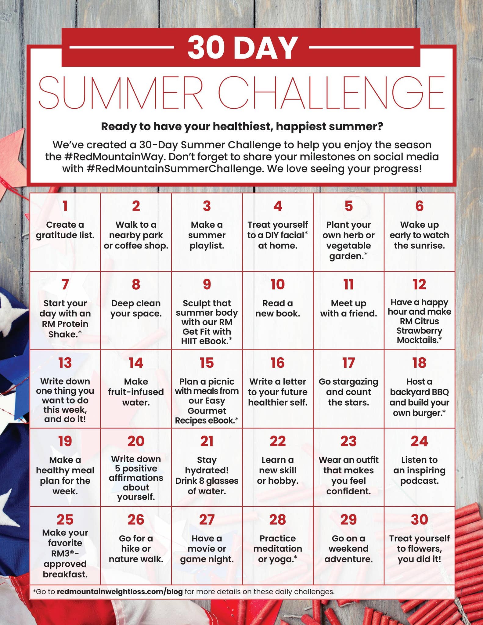 30 Day Summer Challenge by Red Mountain Weight Loss - Issuu