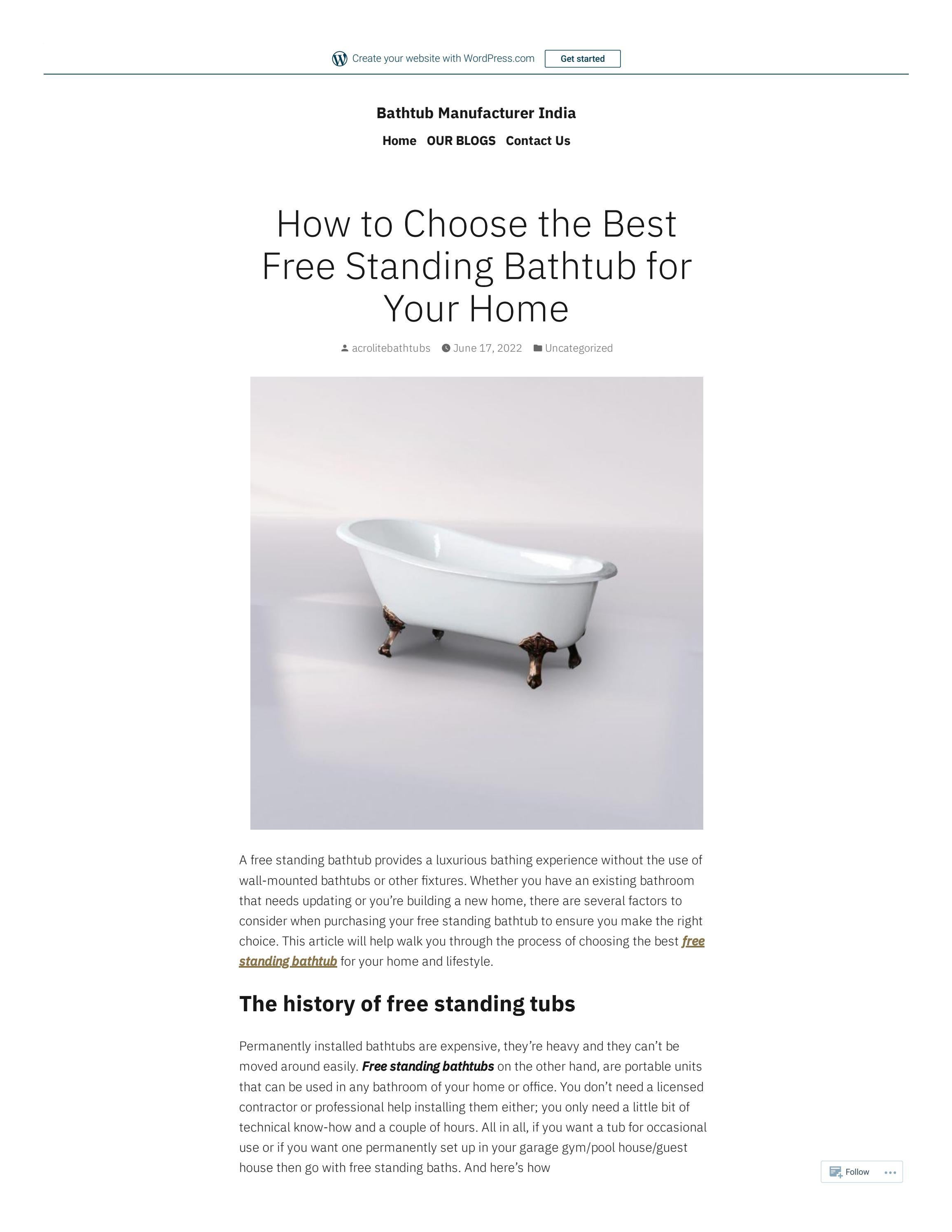 Best Free Standing Bathtub for Your Home by Acrolite Bathtubs Issuu