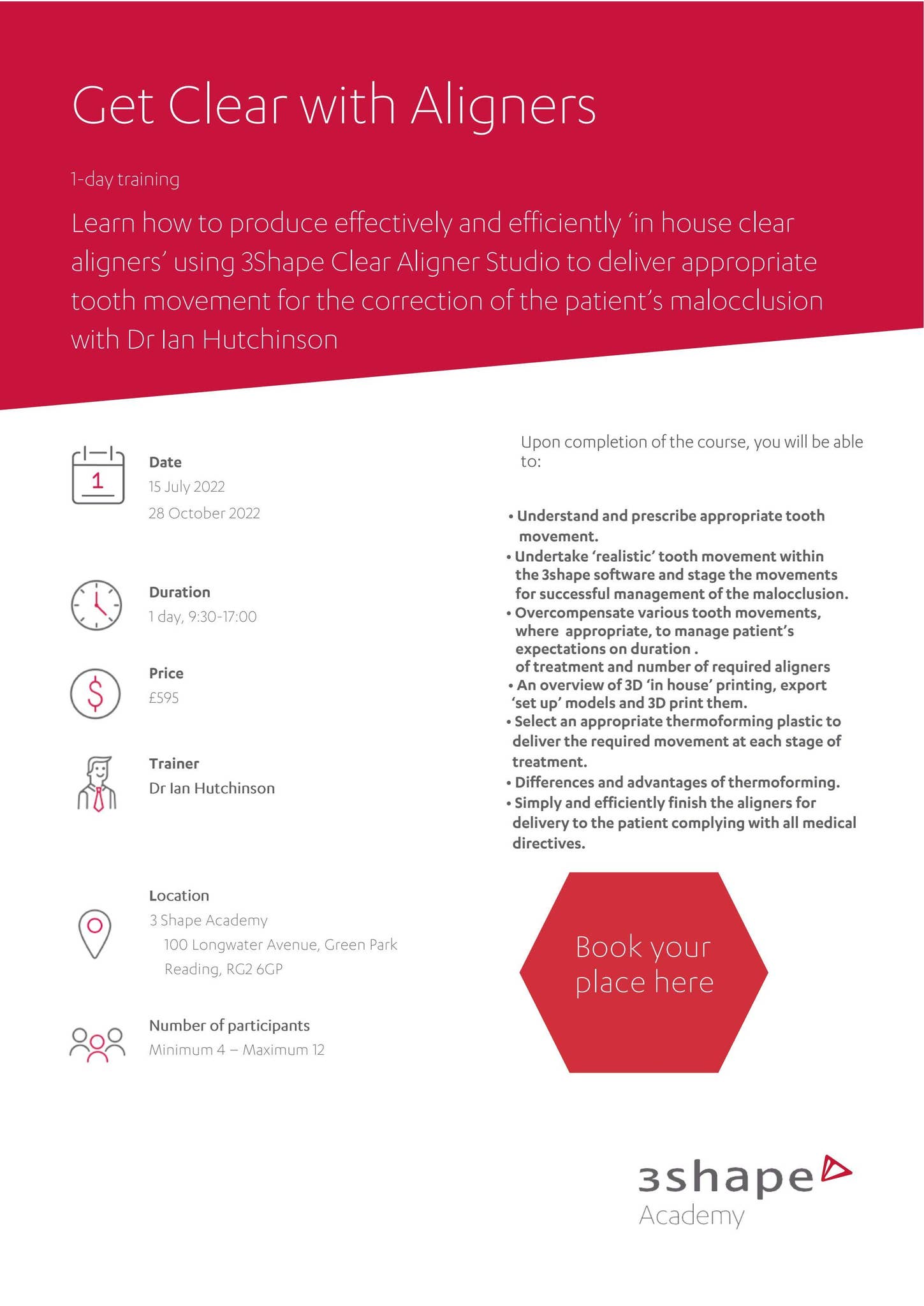 Get Clear with Aligners - 3Shape Course by HenryScheinUK - Issuu