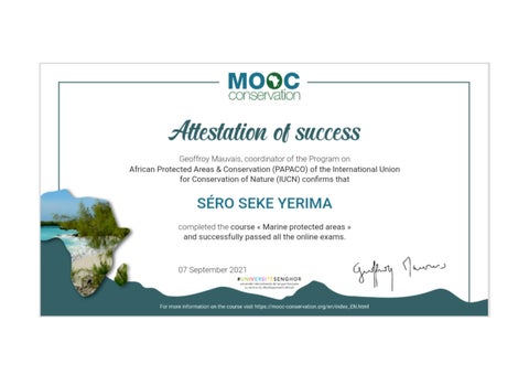 SEKE YERIMA Séro, Air marine protégées by Sekesero Issuu