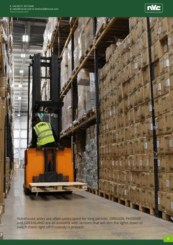 NVC Lighting UK 灯饰 for Warehouses- NVC 手册 第 5 页