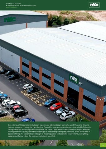 NVC Lighting UK 灯饰 for Warehouses- NVC 手册 第 9 页