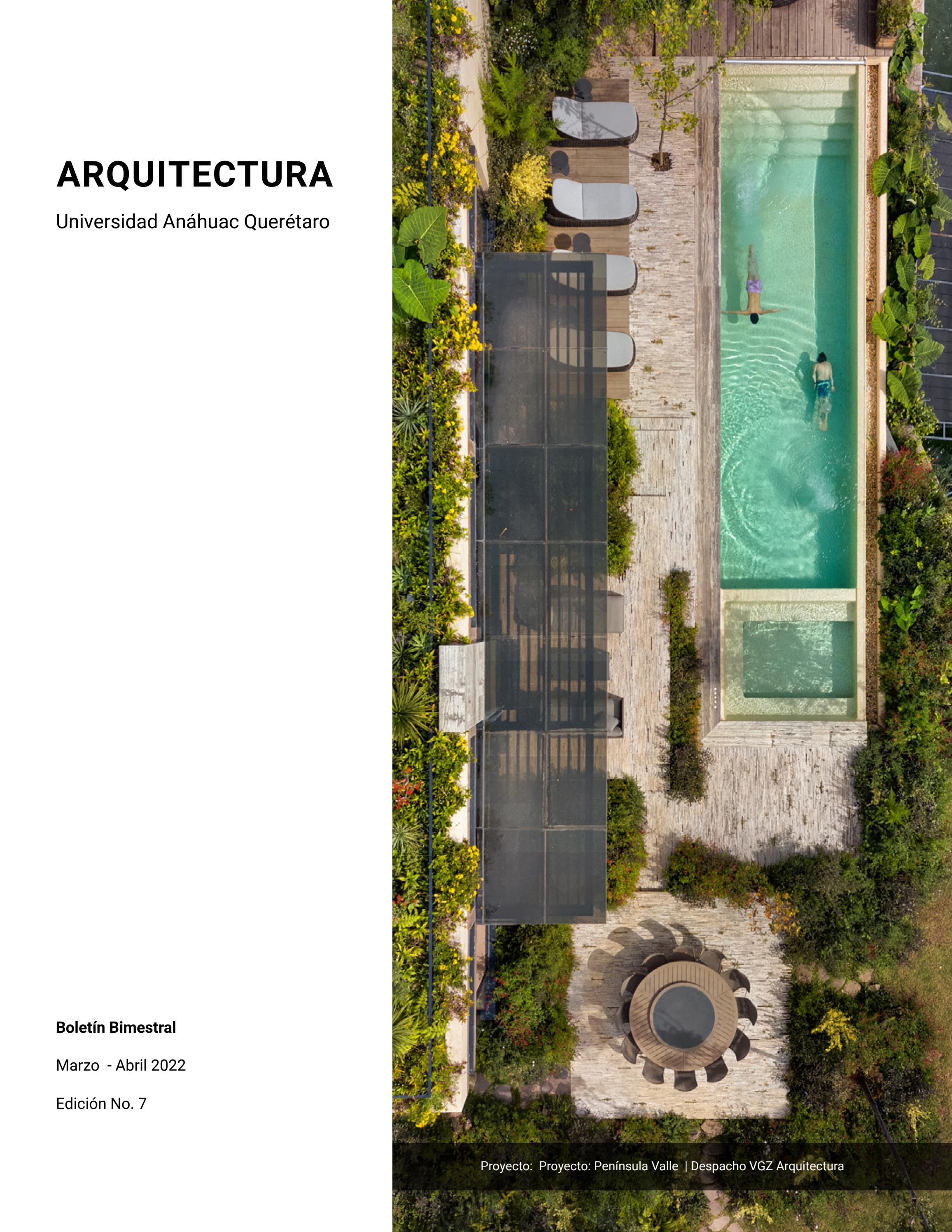 Boletín bimestral MarzoAbril 2022, Escuela de Arquitectura
