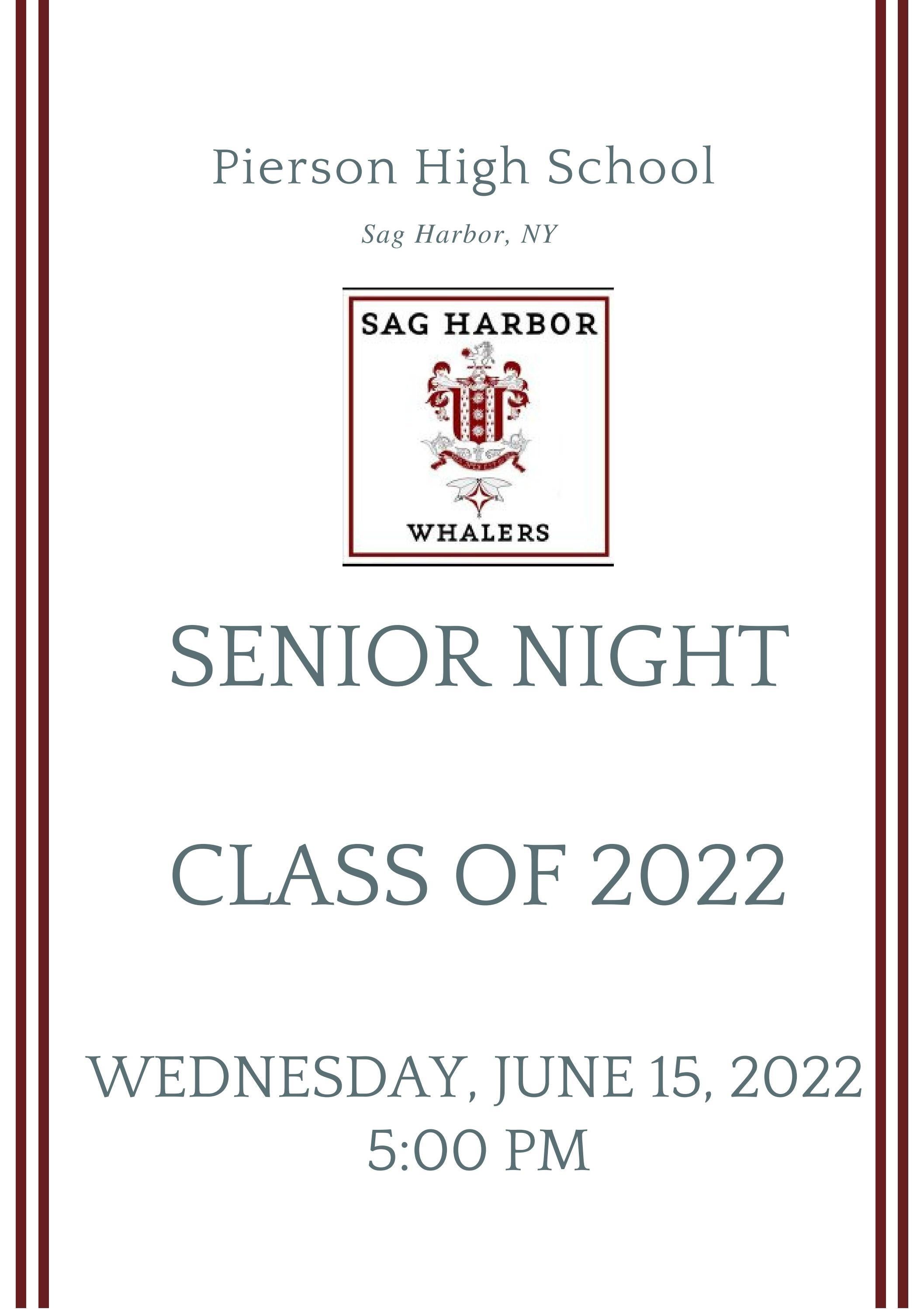 Pierson High School Senior Night Program by Sag Harbor Schools Issuu