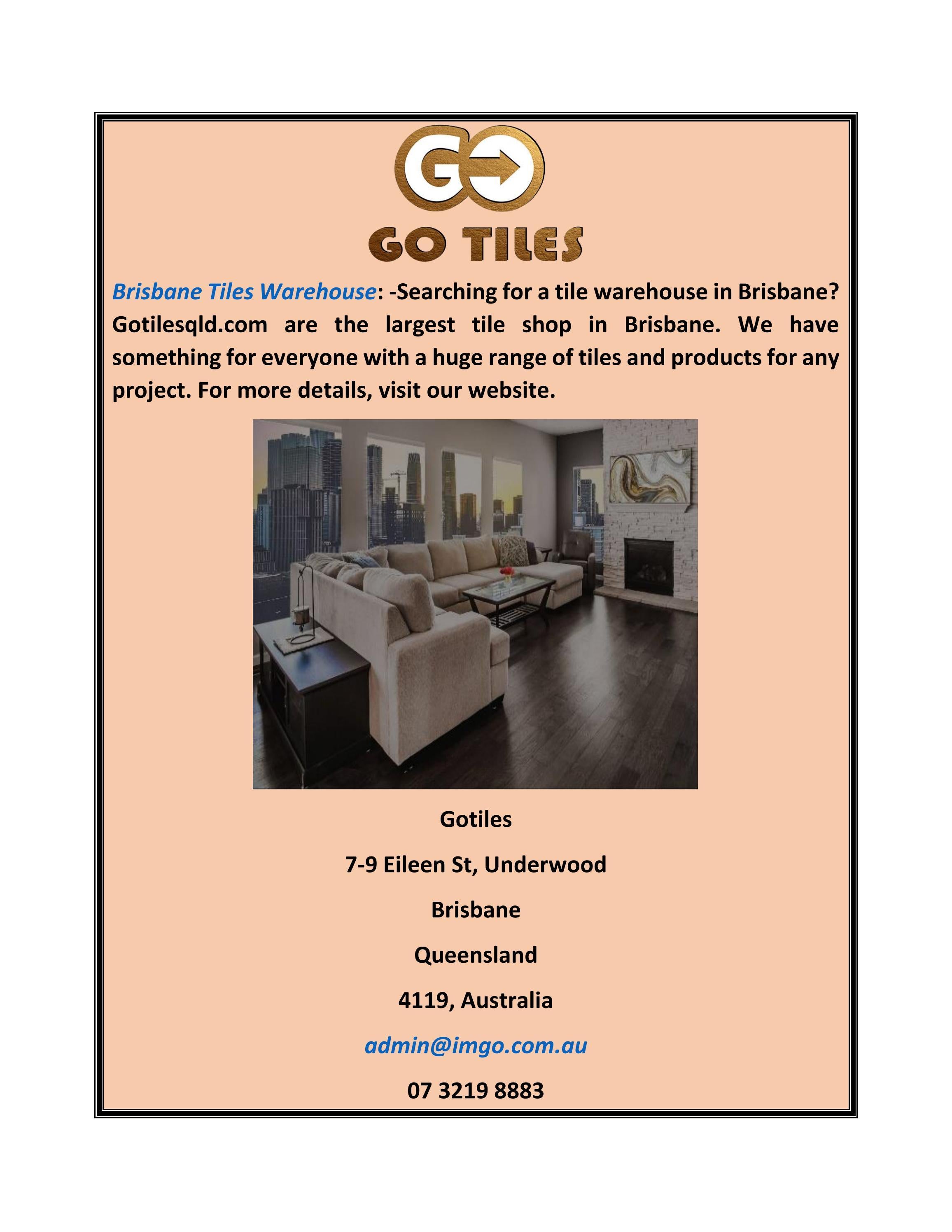 Brisbane Tiles Warehouse by gotilesql Issuu