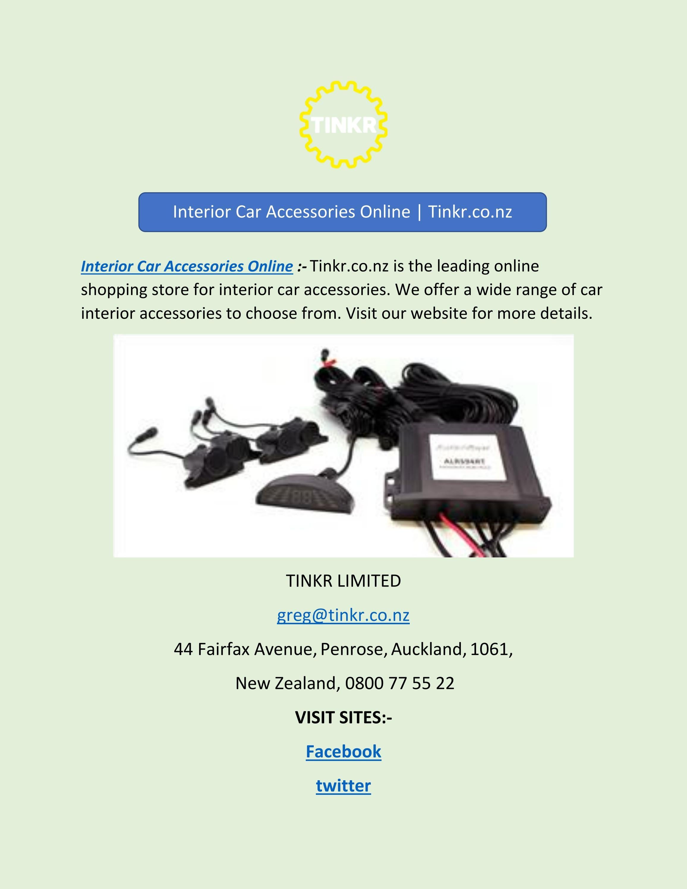 Interior Car Accessories Online Tinkr.co.nz by TINKR LIMITED Issuu