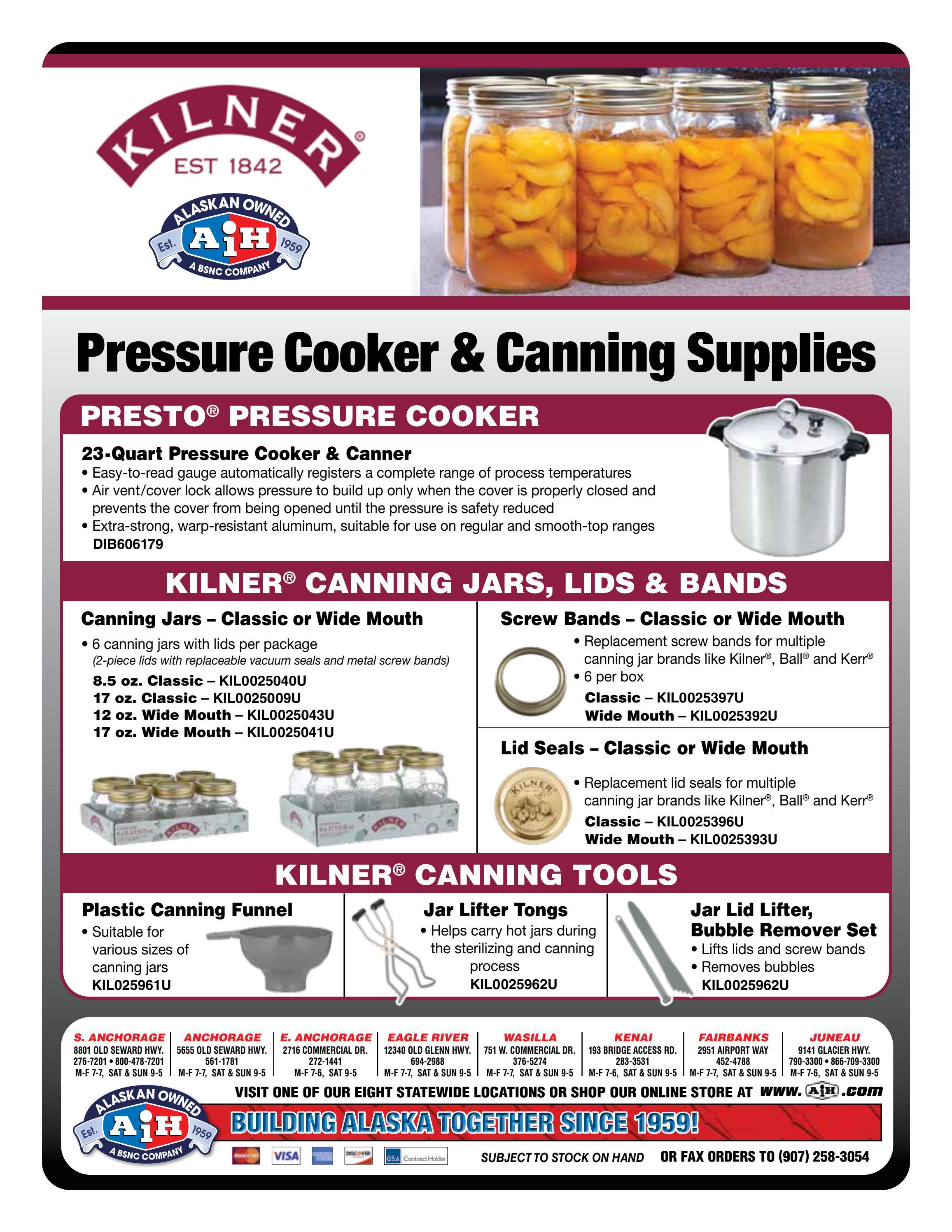 Pressure Cooker & Canning Supplies by Alaska Industrial Hardware Issuu