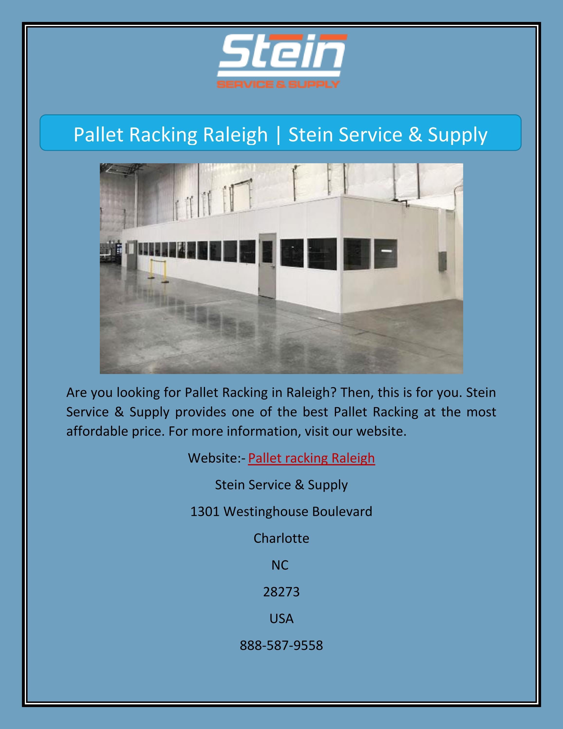 Pallet Racking Raleigh Stein Service & Supply by steinservicesupply01