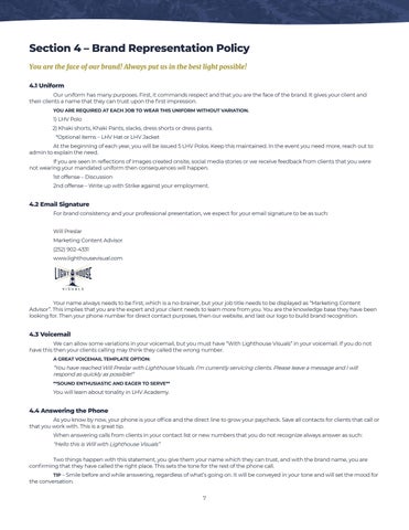 Field Technician Policies × Guidelines 第 13 页