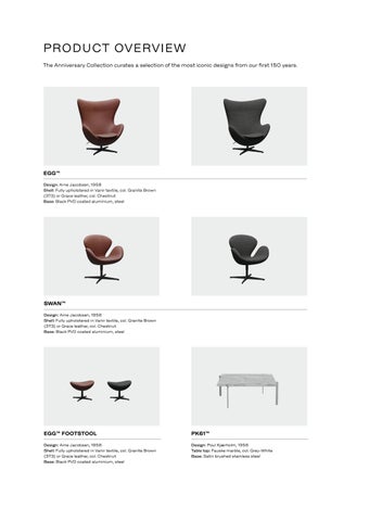 Fritz Hansen - Anniversary 灯饰产品集 手册 2022 第 22 页