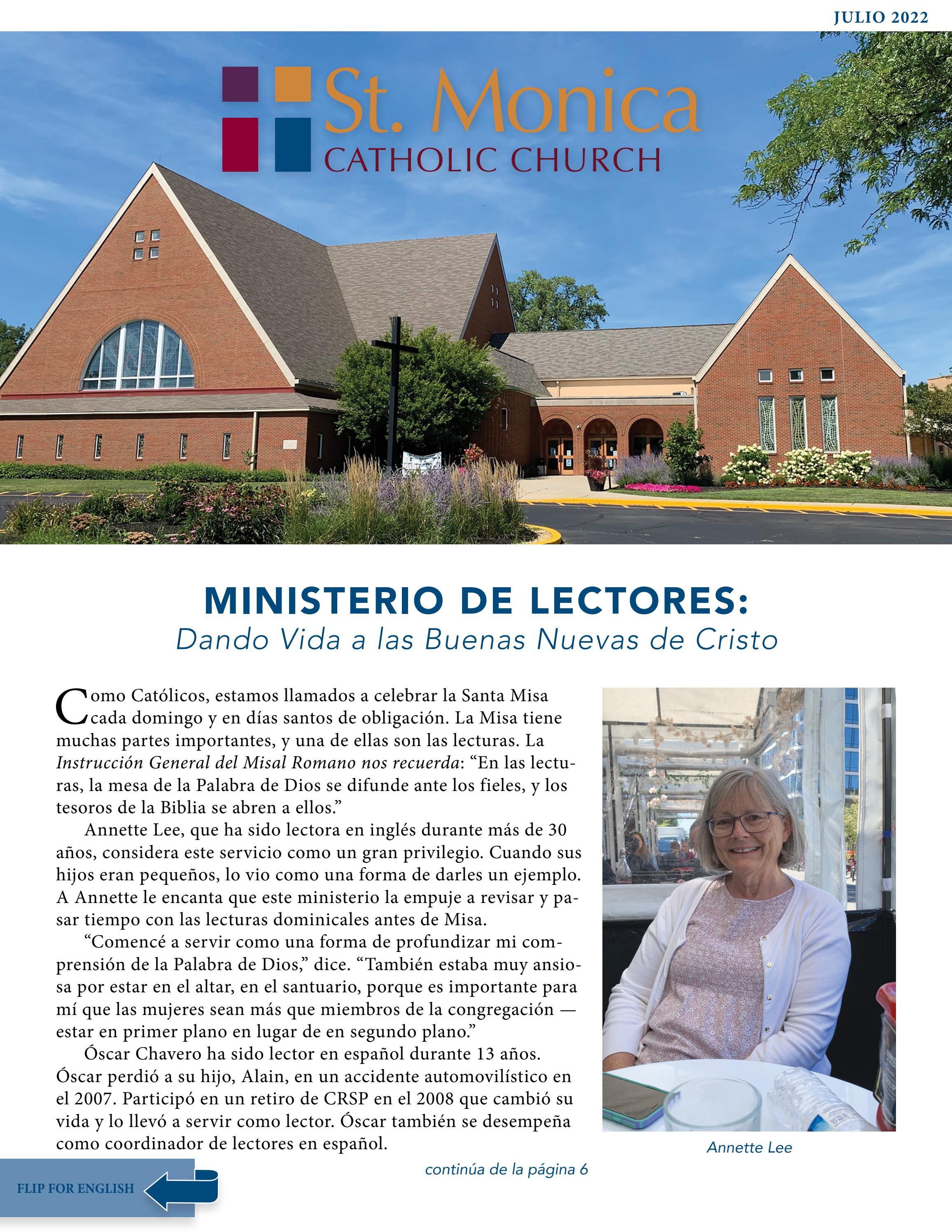 St. Monica Catholic Church Newsletter (En Espanol) — July 2022 by