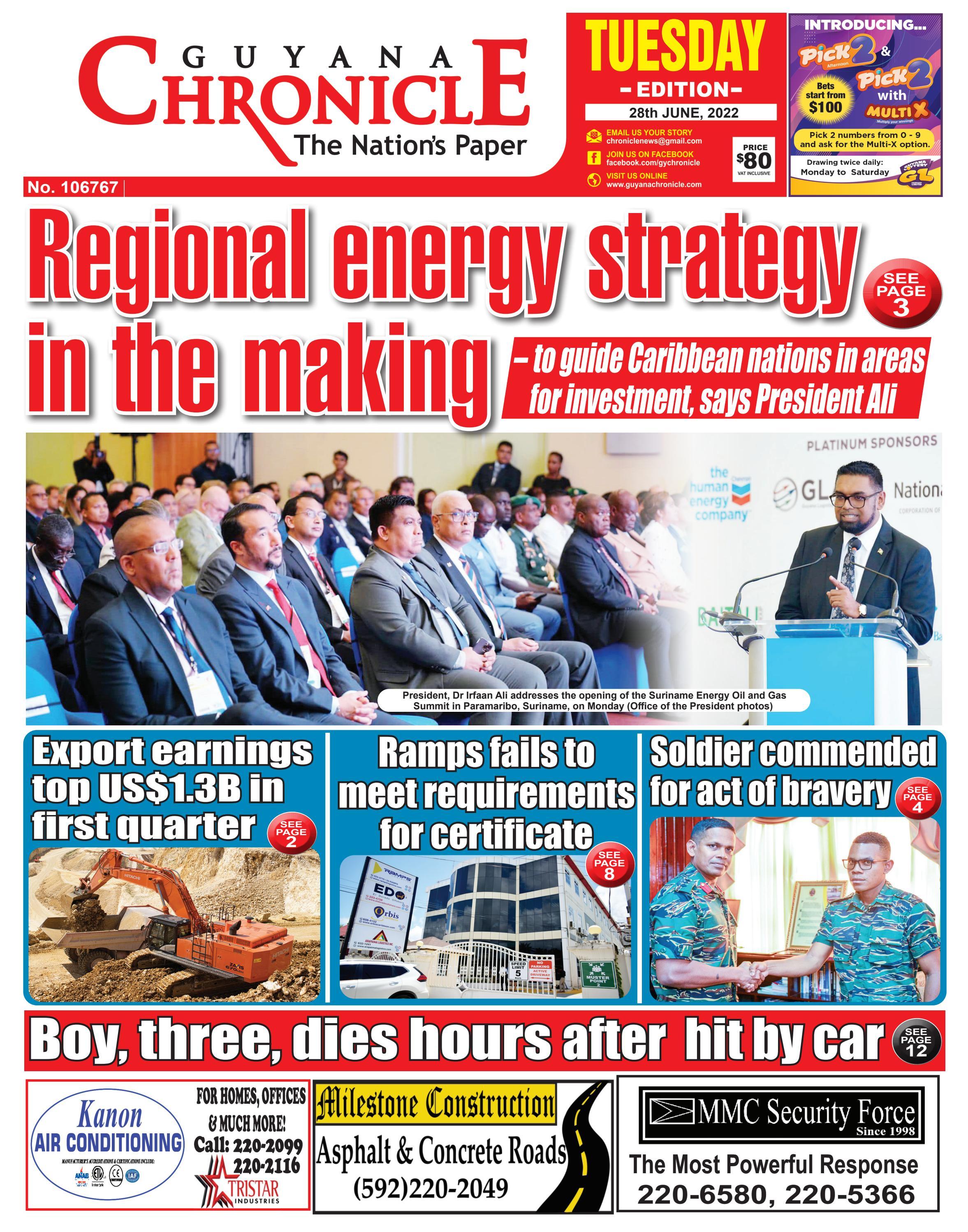 Guyana_Chronicle_Epaper_28_06_2022 by Guyana Chronicle - Issuu