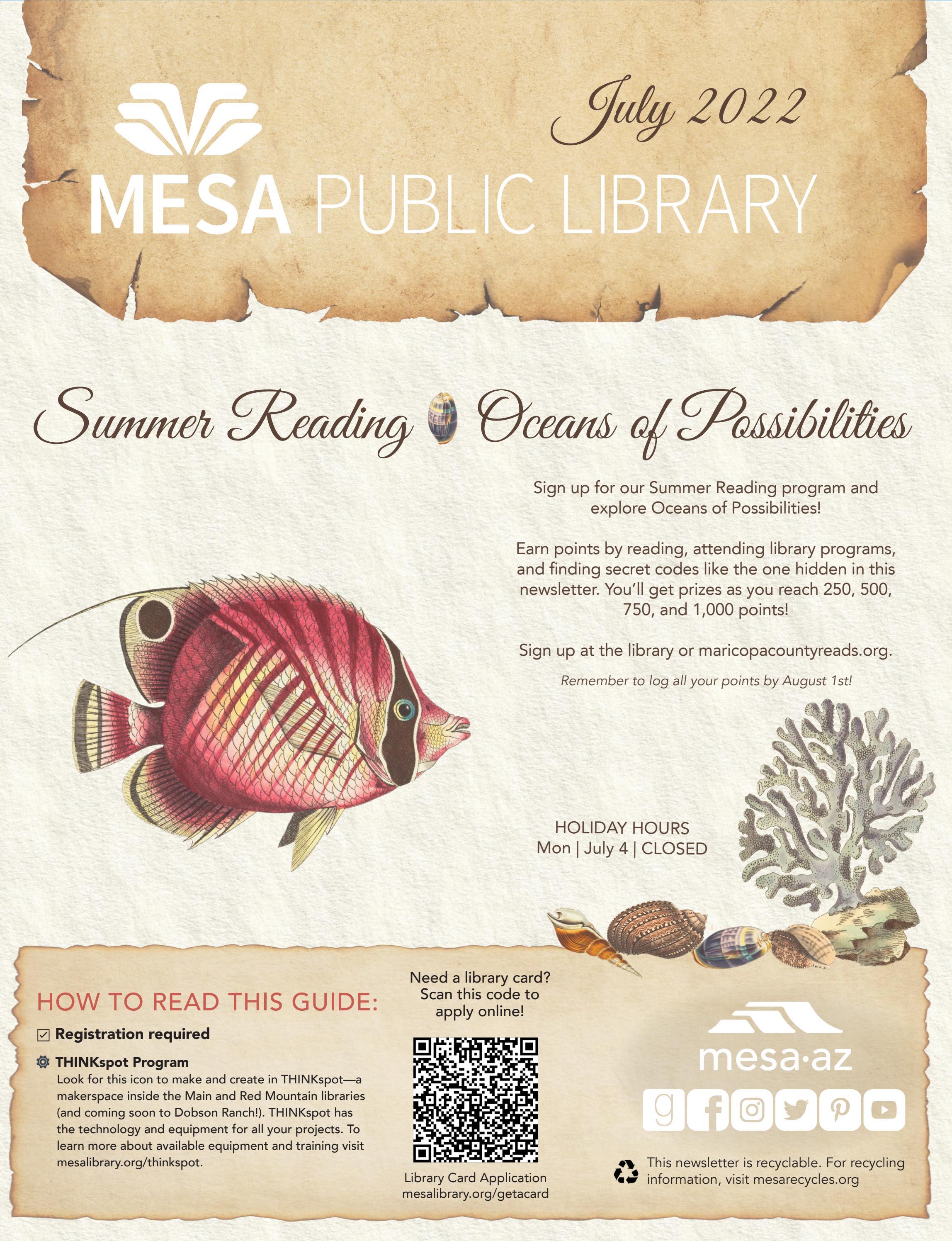 Mesa Public Library July 2022 Newsletter By City Of Mesa AZ Issuu
